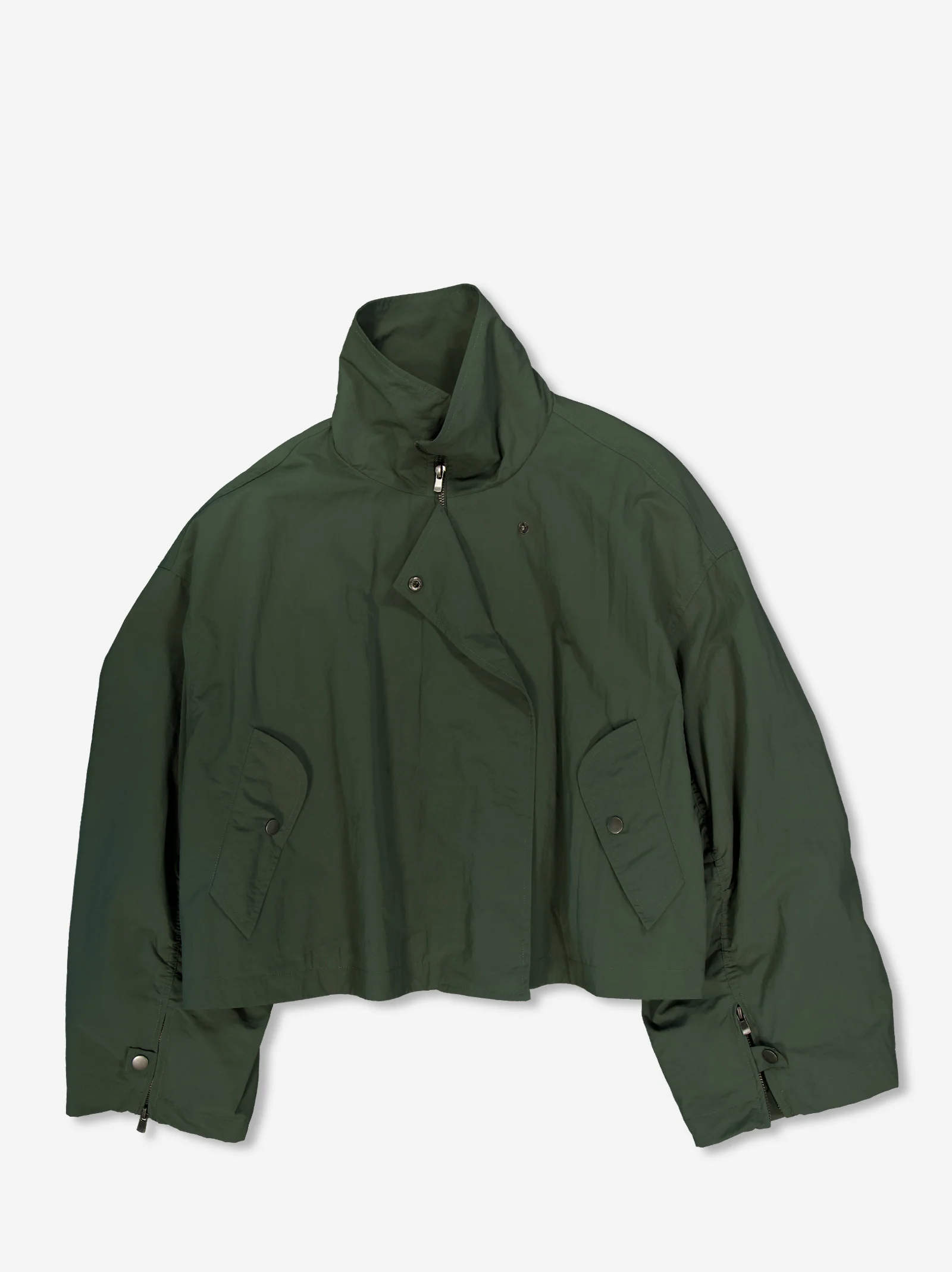 Chaqueta técnica de cuello alto con mangas fruncidas - Gemms