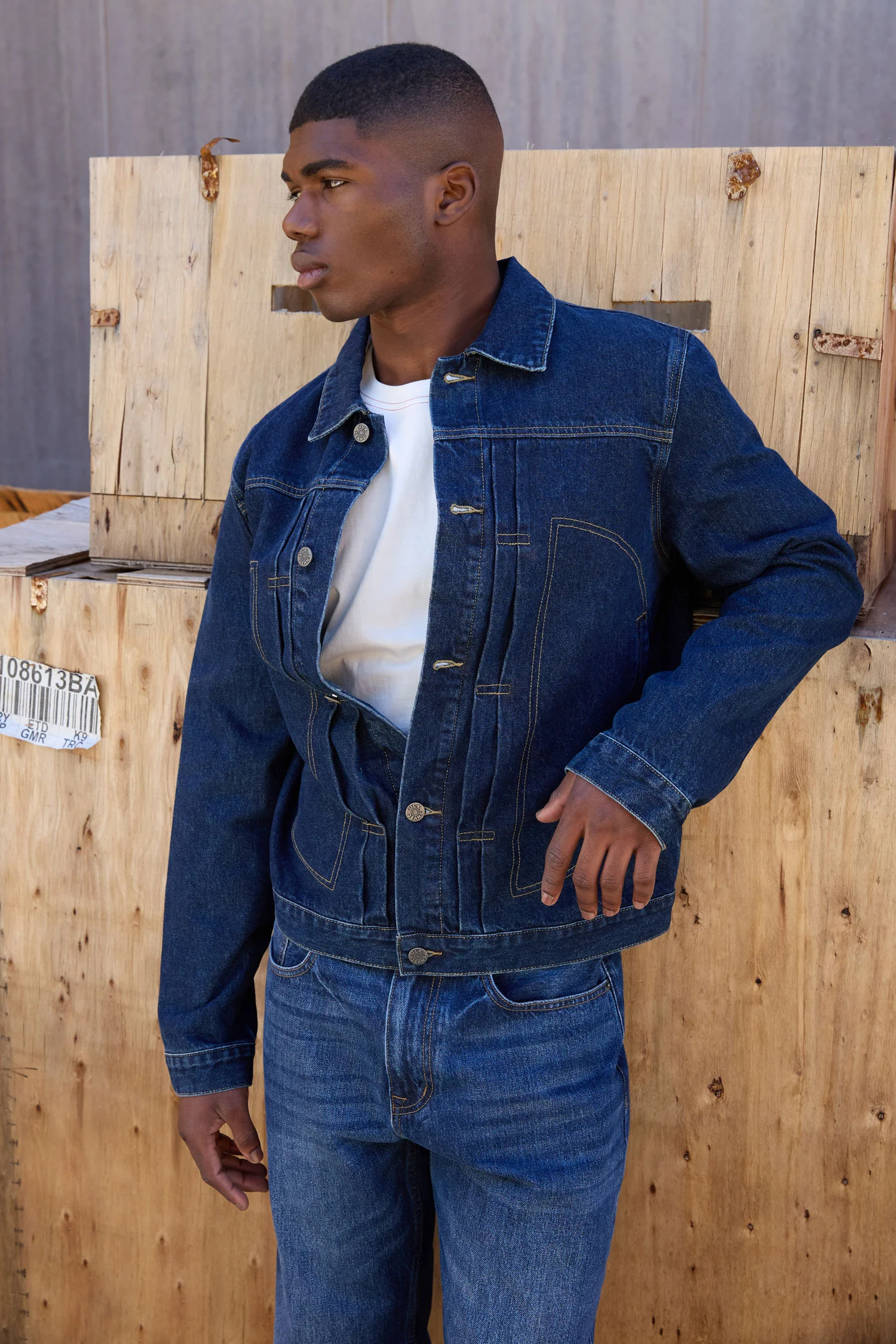 Chaqueta vaquera relaxed fit - Patch