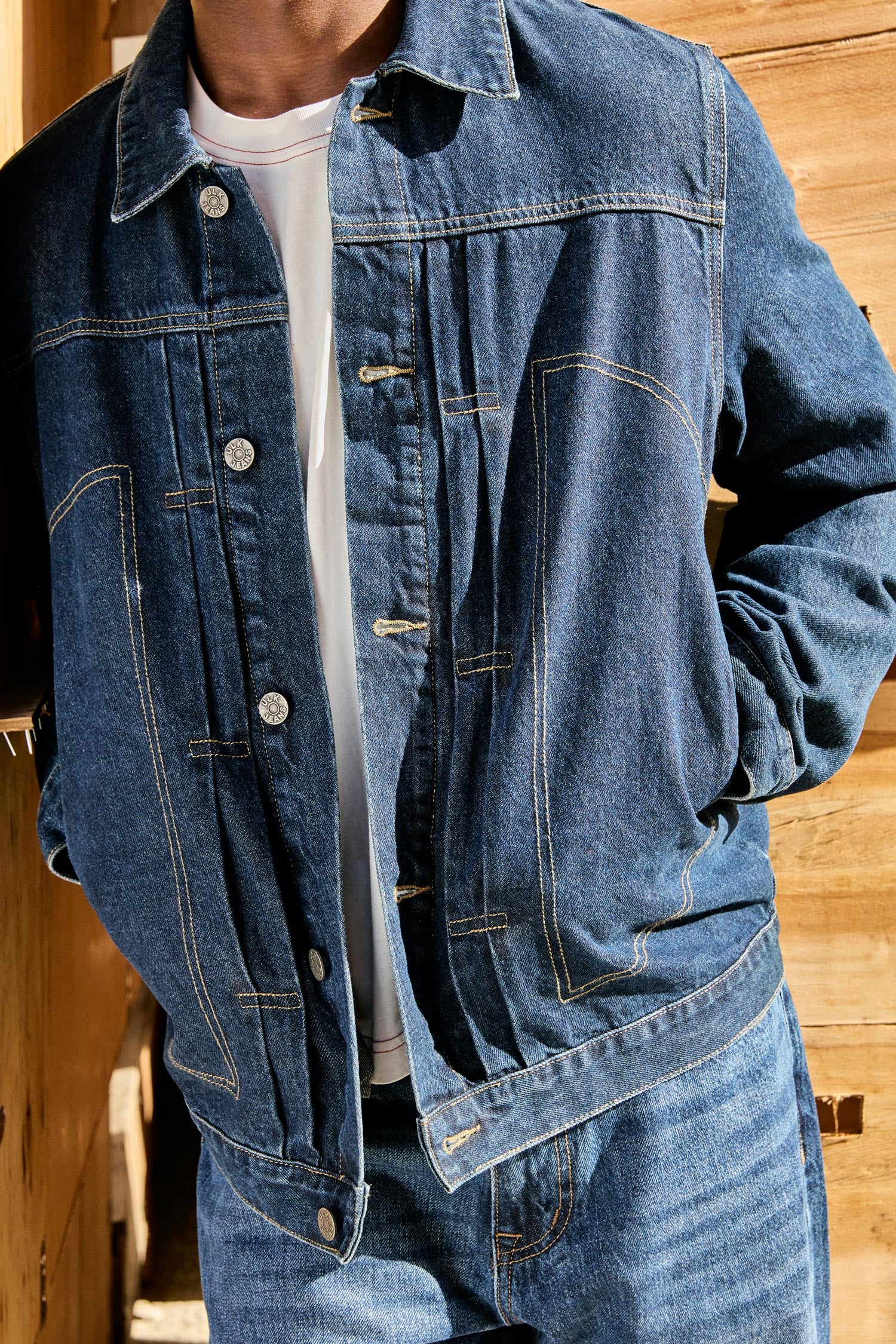 Chaqueta vaquera relaxed fit - Patch - Image 2