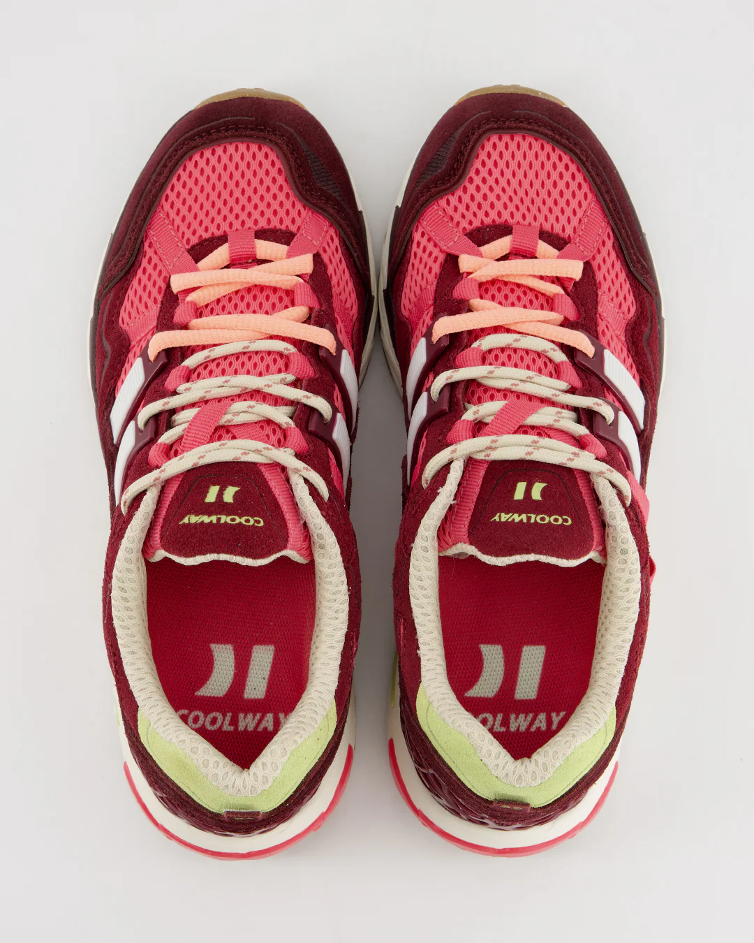 Coolway 2003 Dragon Fruit - Zapatillas deportivas de ante y malla - Image 2