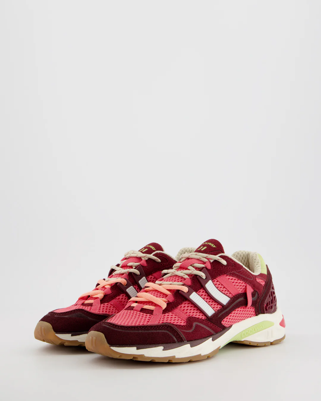 Coolway 2003 Dragon Fruit - Zapatillas deportivas de ante y malla - Image 3