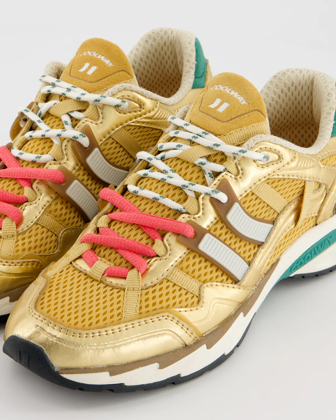 Coolway 2003 Golden Flame - Zapatillas deportivas de ante y malla - Image 2