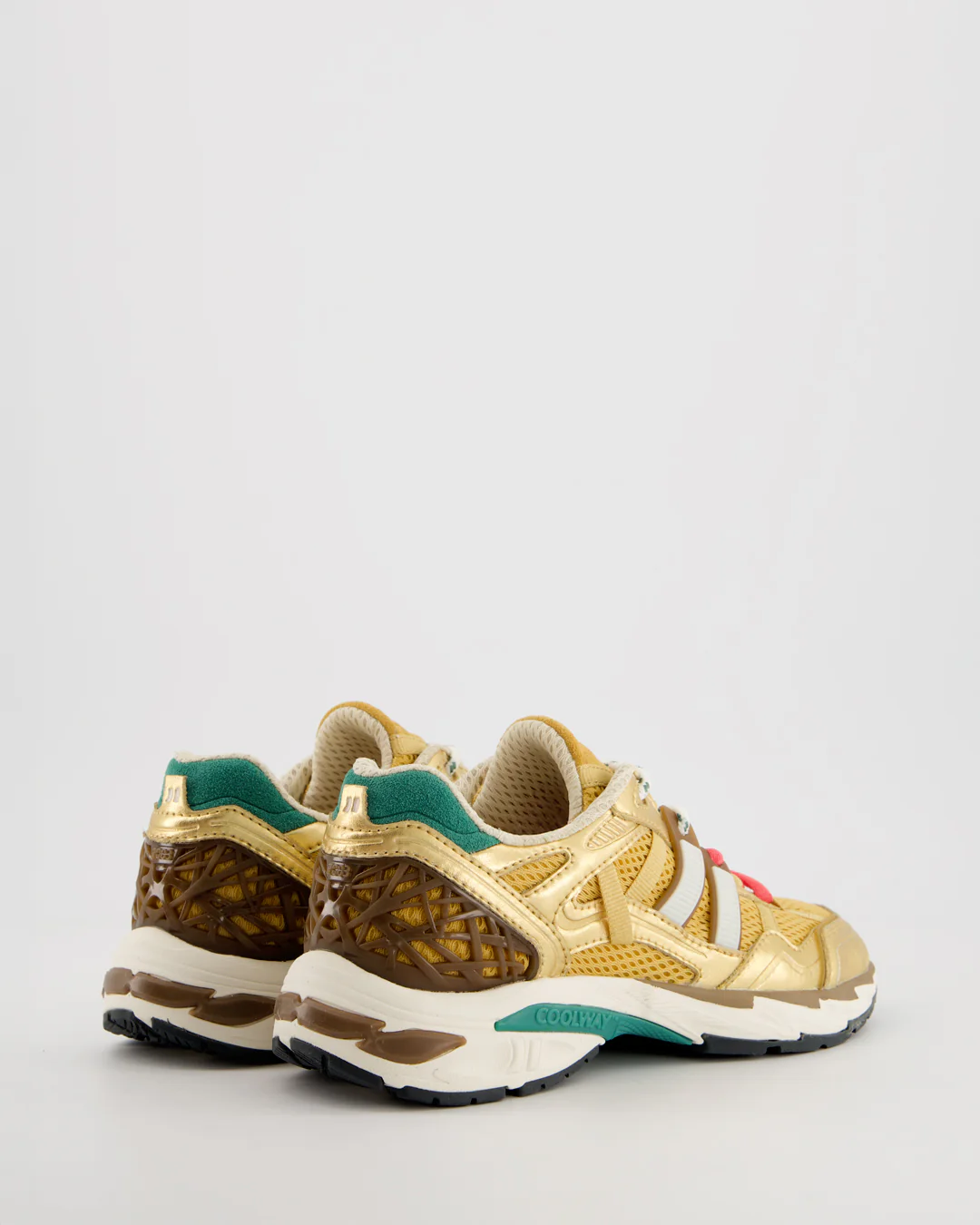 Coolway 2003 Golden Flame - Zapatillas deportivas de ante y malla - Image 5
