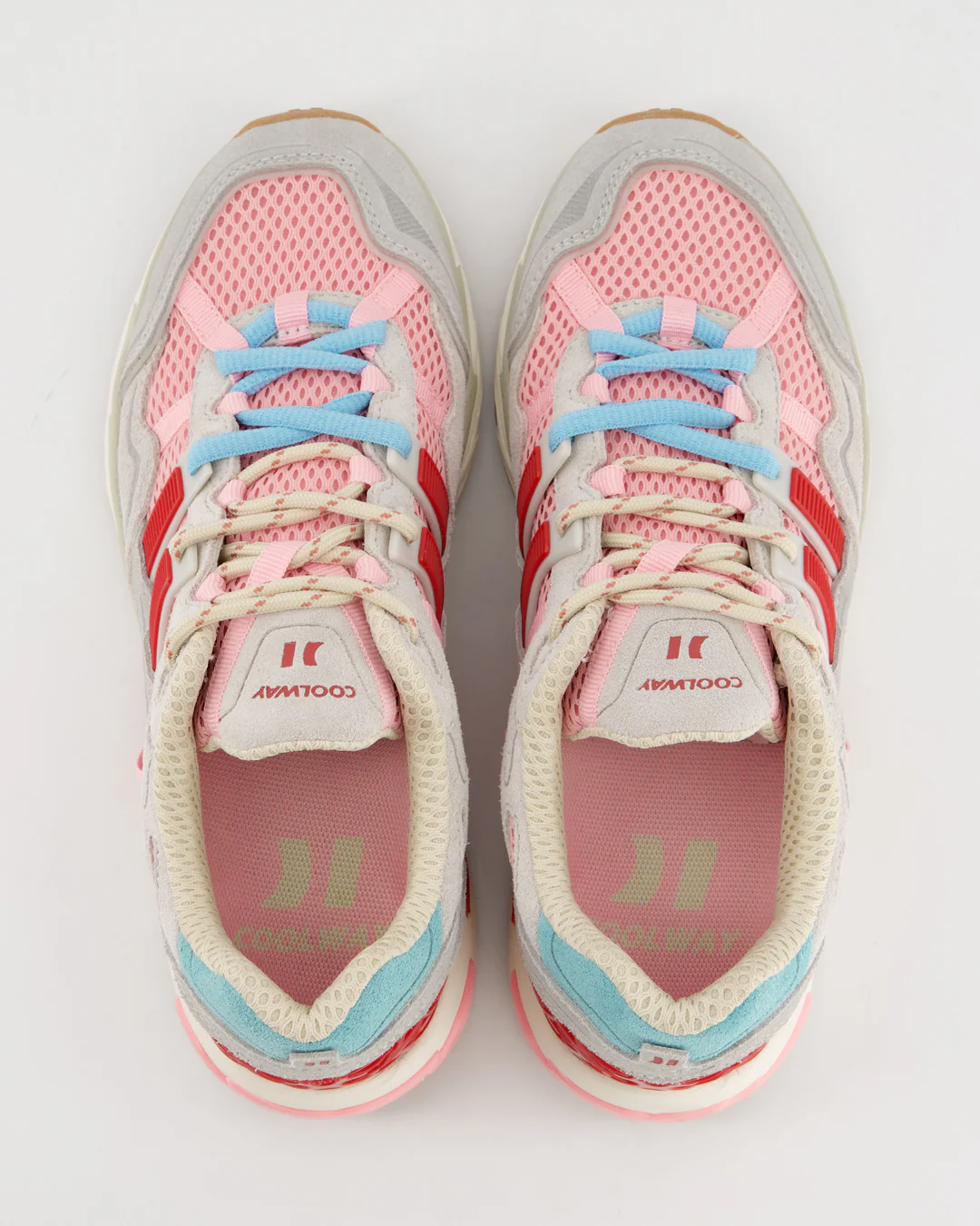 Coolway 2003 Pink Volt - Zapatillas deportivas de ante y malla - Image 3