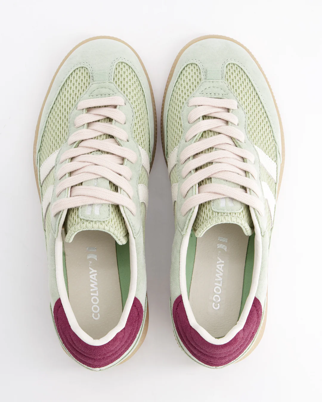 Coolway Baresi Lux Mint - Zapatillas deportivas de ante efecto malla - Image 2
