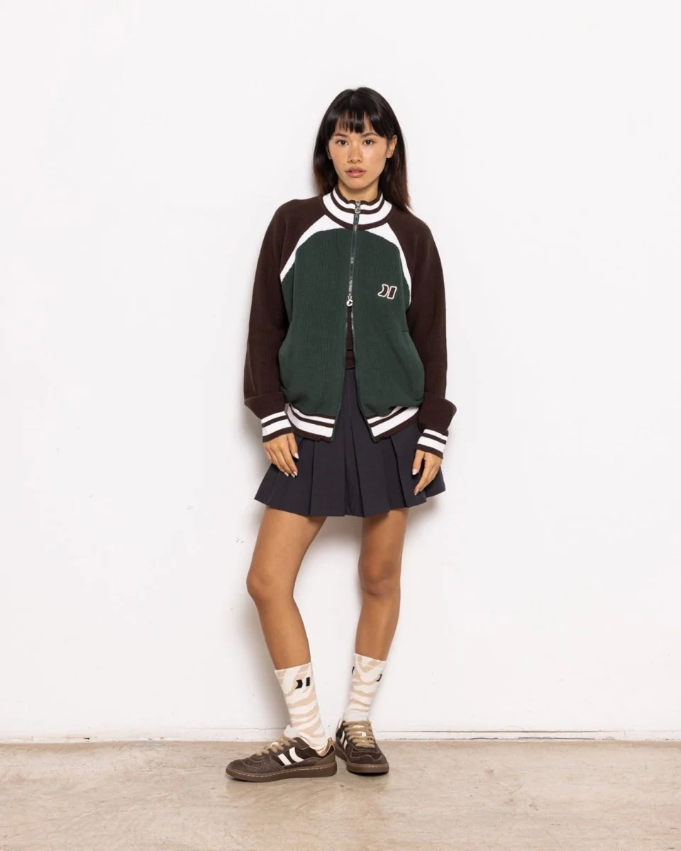 Coolway Basil Green Knit Zipper - Chaqueta deportiva de manga larga - Image 2