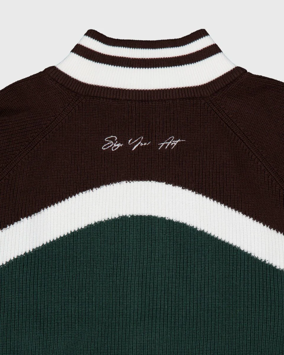 Coolway Basil Green Knit Zipper - Chaqueta deportiva de manga larga - Image 5