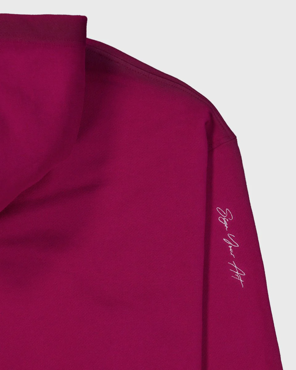 Coolway Break Wine Zipper Hoodie - Sudadera con cremallera y capucha - Image 3