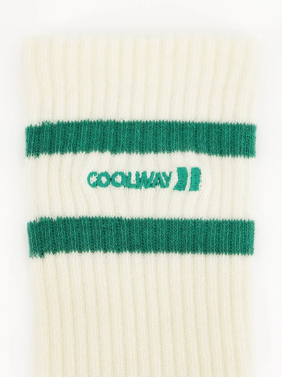 Coolway Court Green Socks - Caldetines estilo deportivo en punto - Image 2