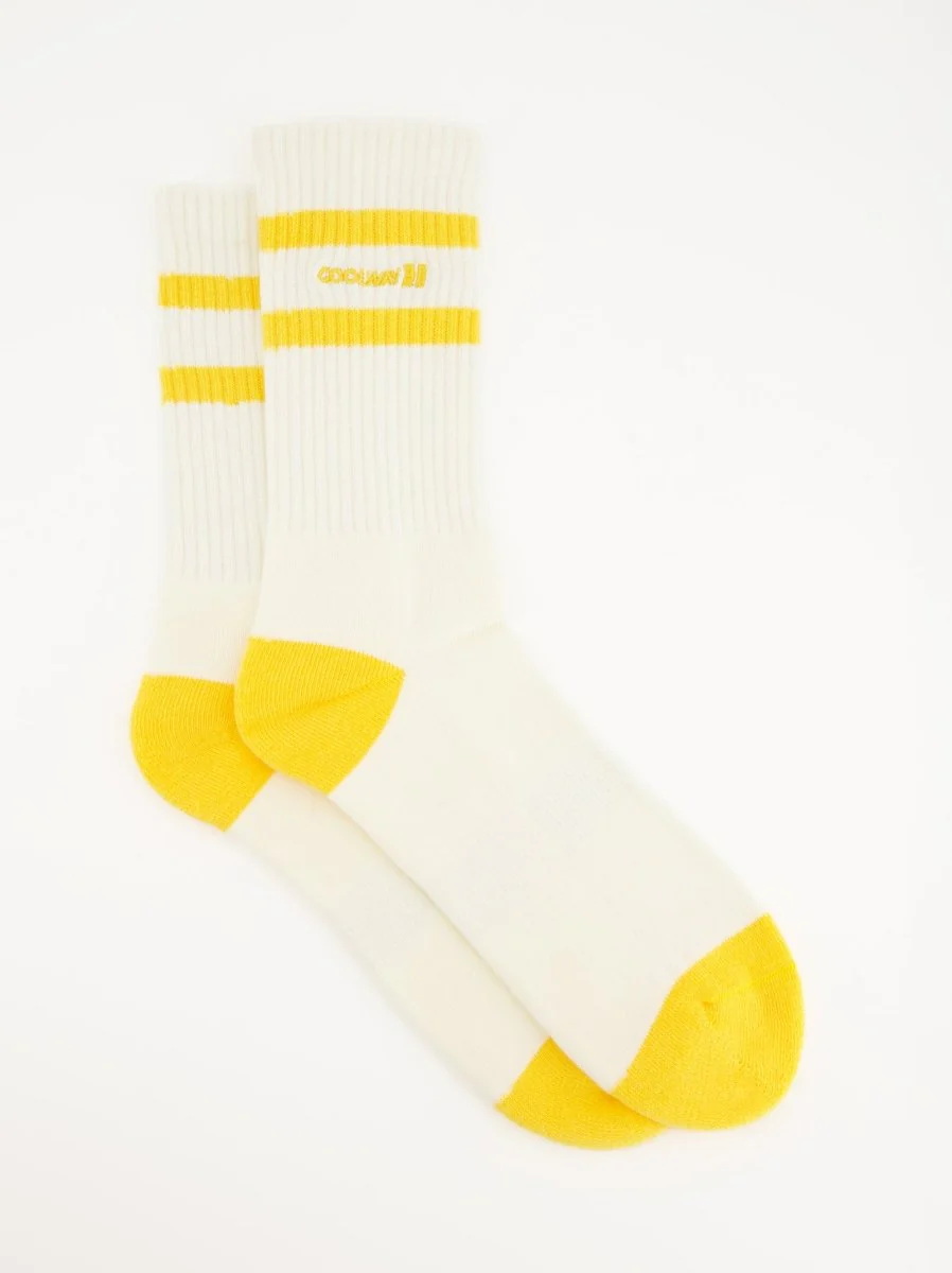 Coolway Court Yellow Socks - Caldetines estilo deportivo en punto