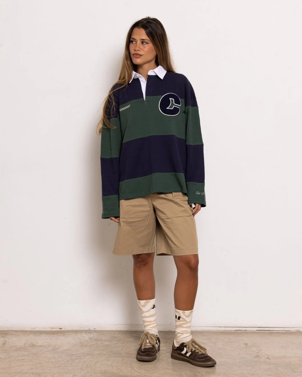 Coolway Field Green Polo - Camiseta a rayas manga larga - Image 2