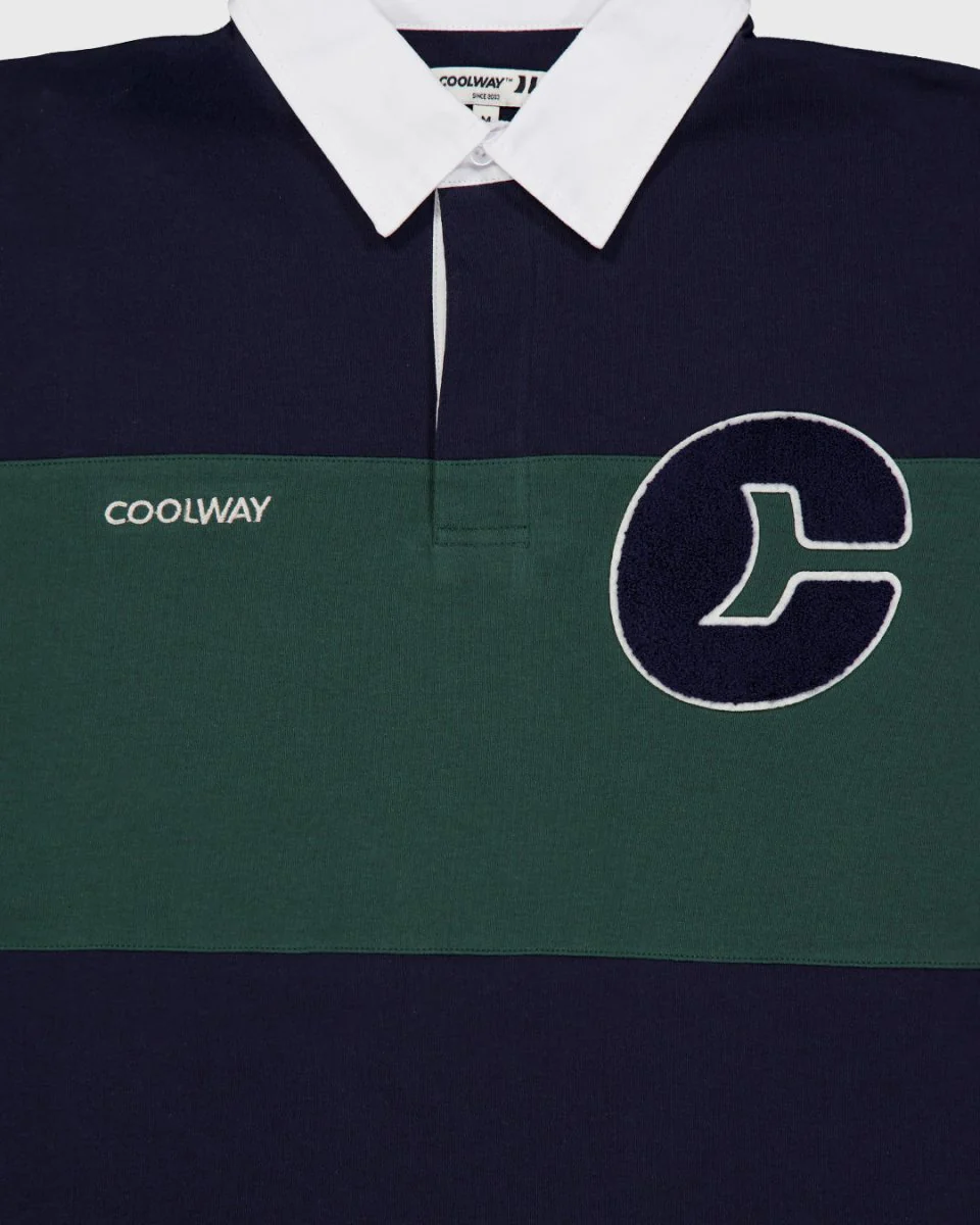 Coolway Field Green Polo - Camiseta a rayas manga larga - Image 4