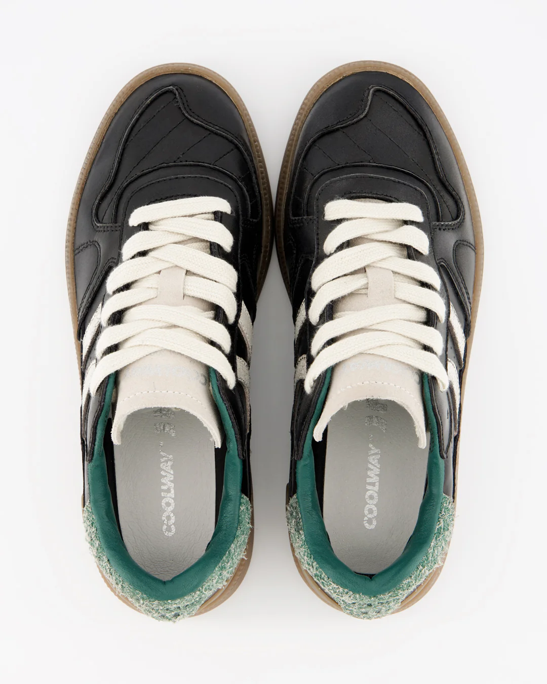 Coolway Goal Ash Black - Zapatillas de piel negras - Image 2