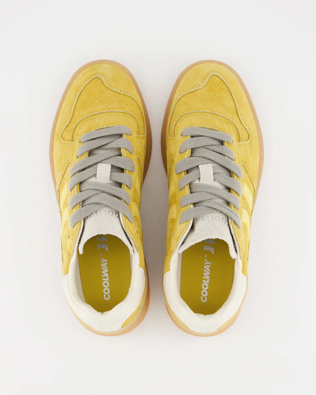 Coolway Goal - Zapatillas de piel amarillas - Image 4