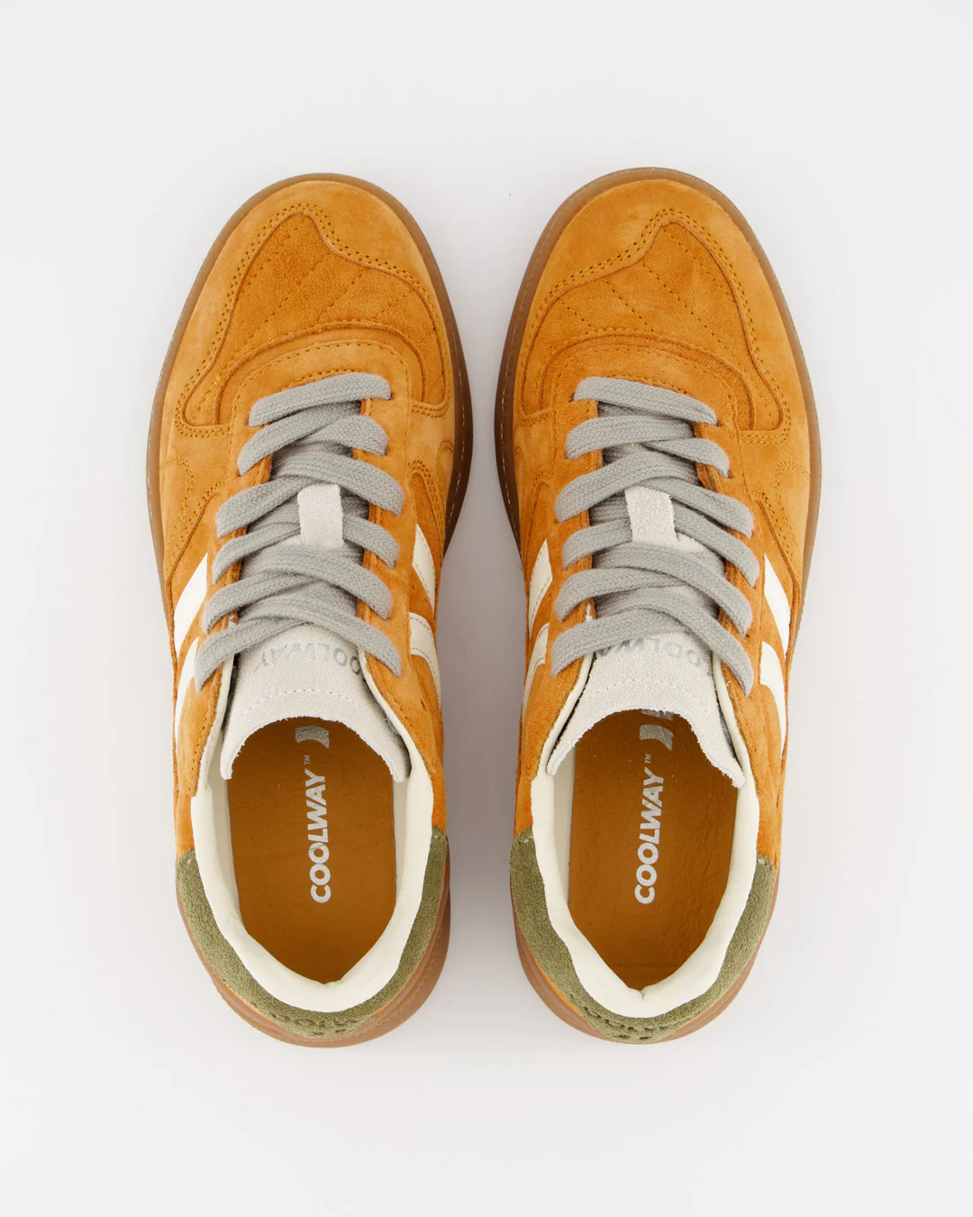 Coolway Goal - Zapatillas de piel naranjas - Image 3