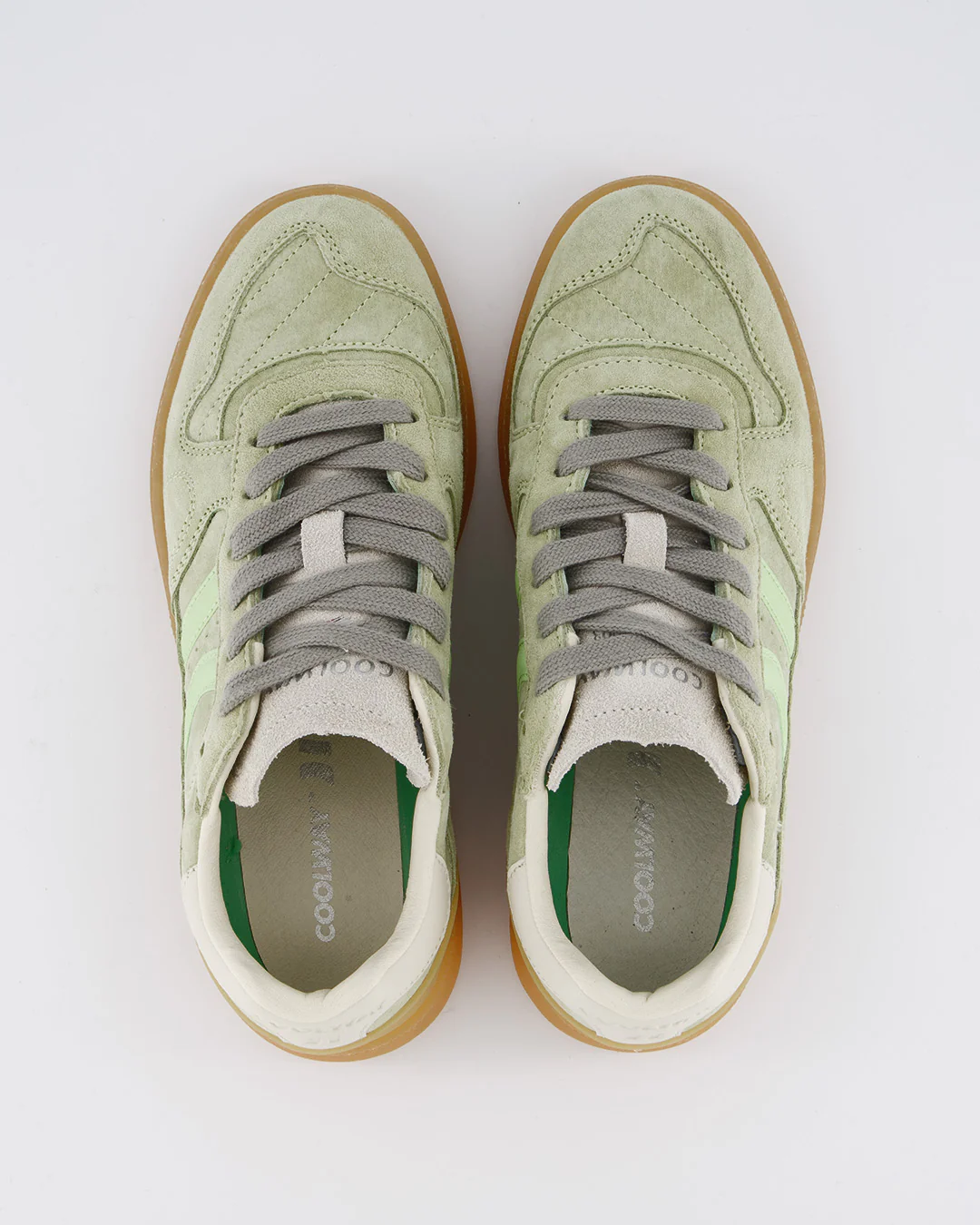Coolway Goal - Zapatillas de piel verdes - Image 3