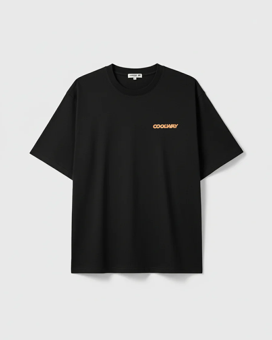 Coolway Iconic Black T-Shirt - Camiseta de manga corta