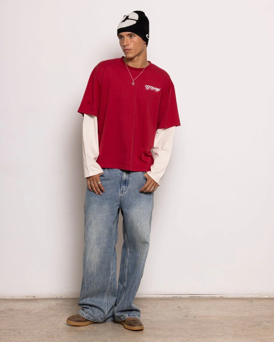 Coolway Red Double Sleeve - Camiseta doble manga - Image 2