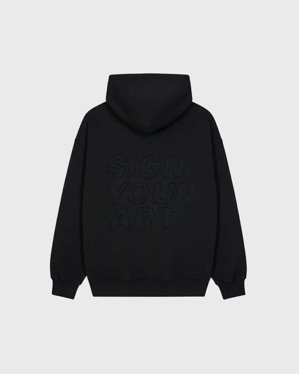 Coolway Washed Black Hoodie - Sudadera con capucha - Image 2