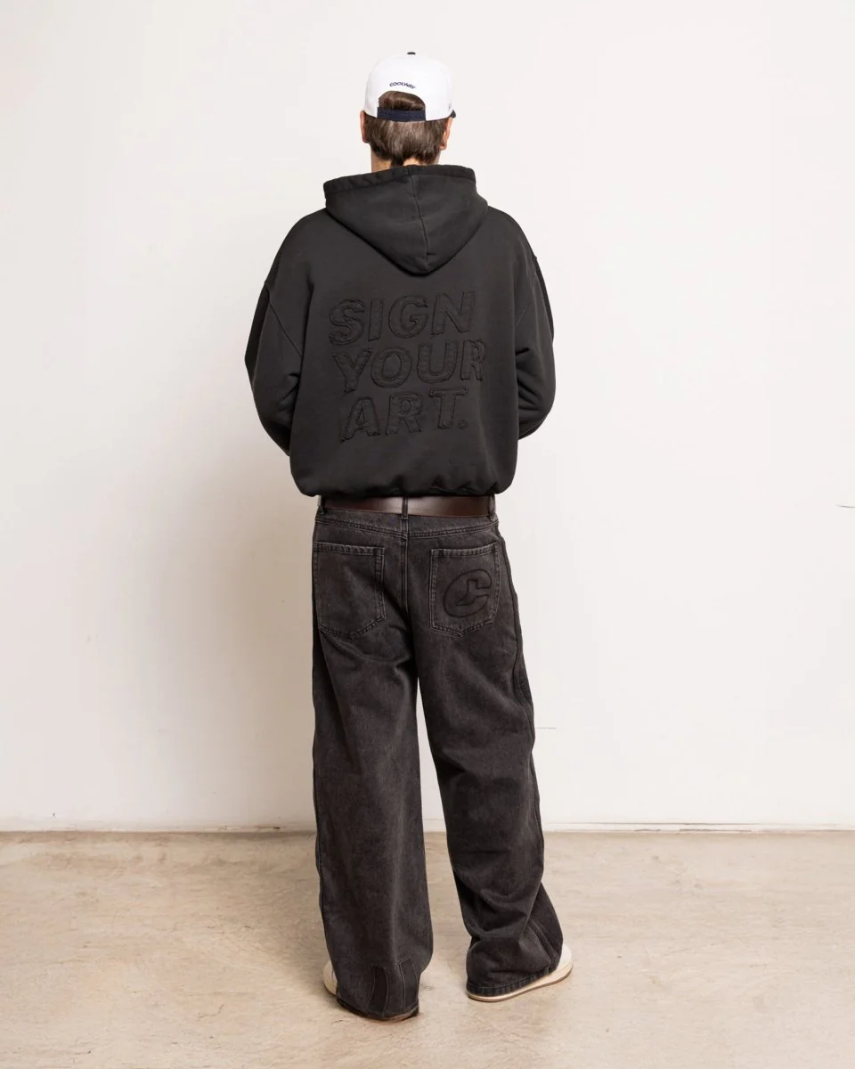 Coolway Washed Black Hoodie - Sudadera con capucha - Image 5