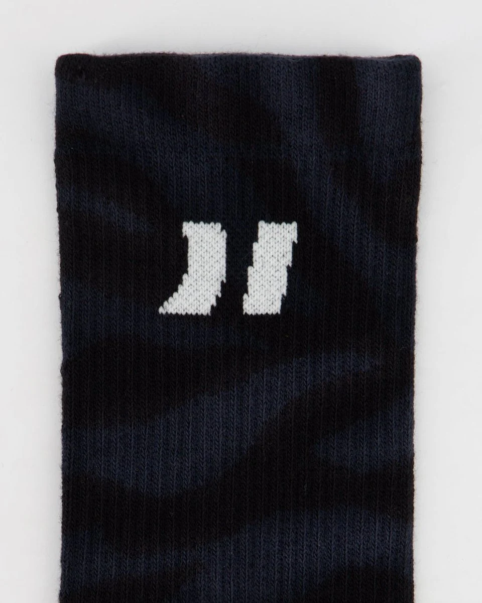 Coolway Zebra Black Socks - Calcetines de caña media animal print - Image 2