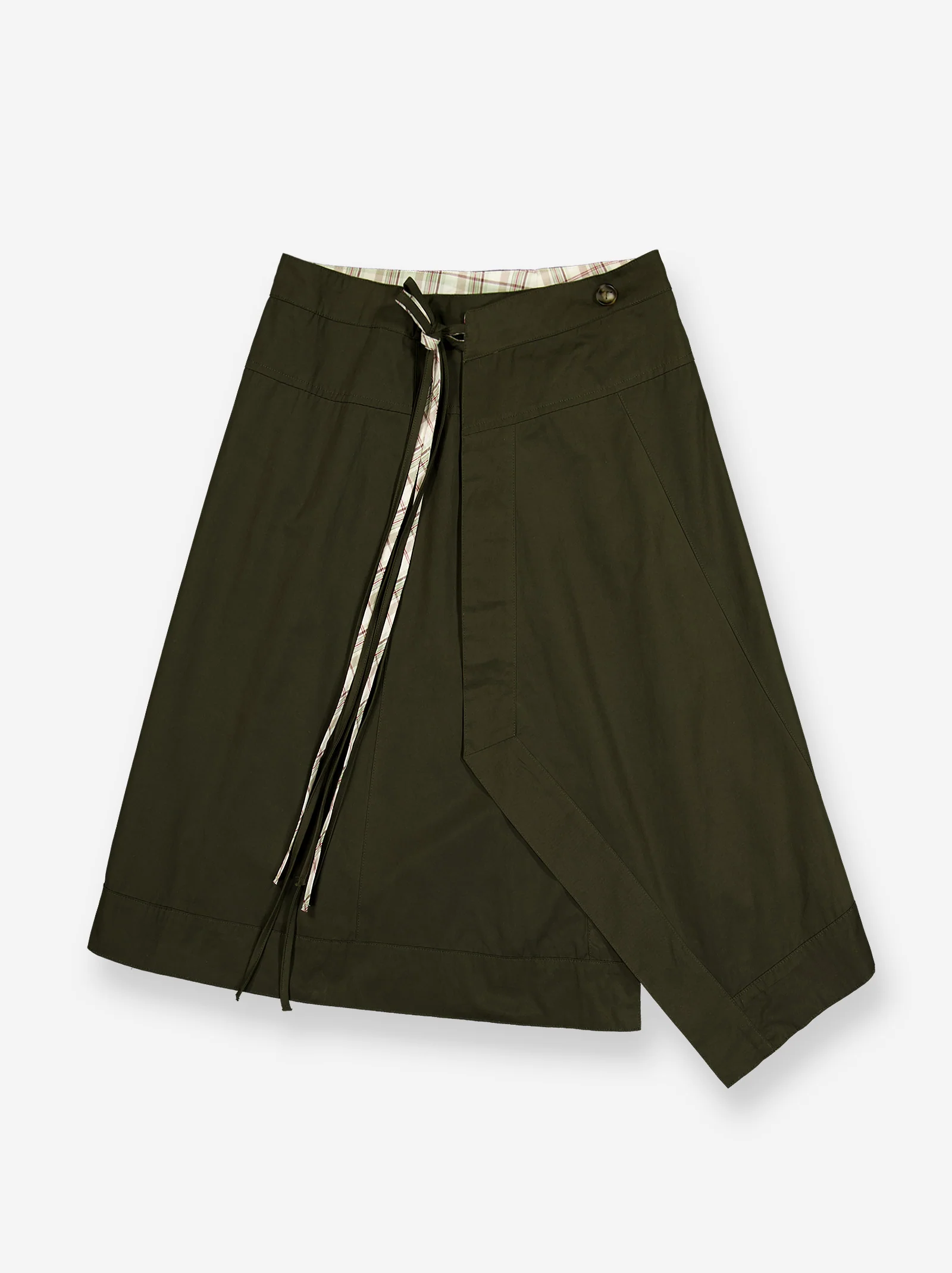 Falda midi reversible de corte asimétrico - Elan - Image 4