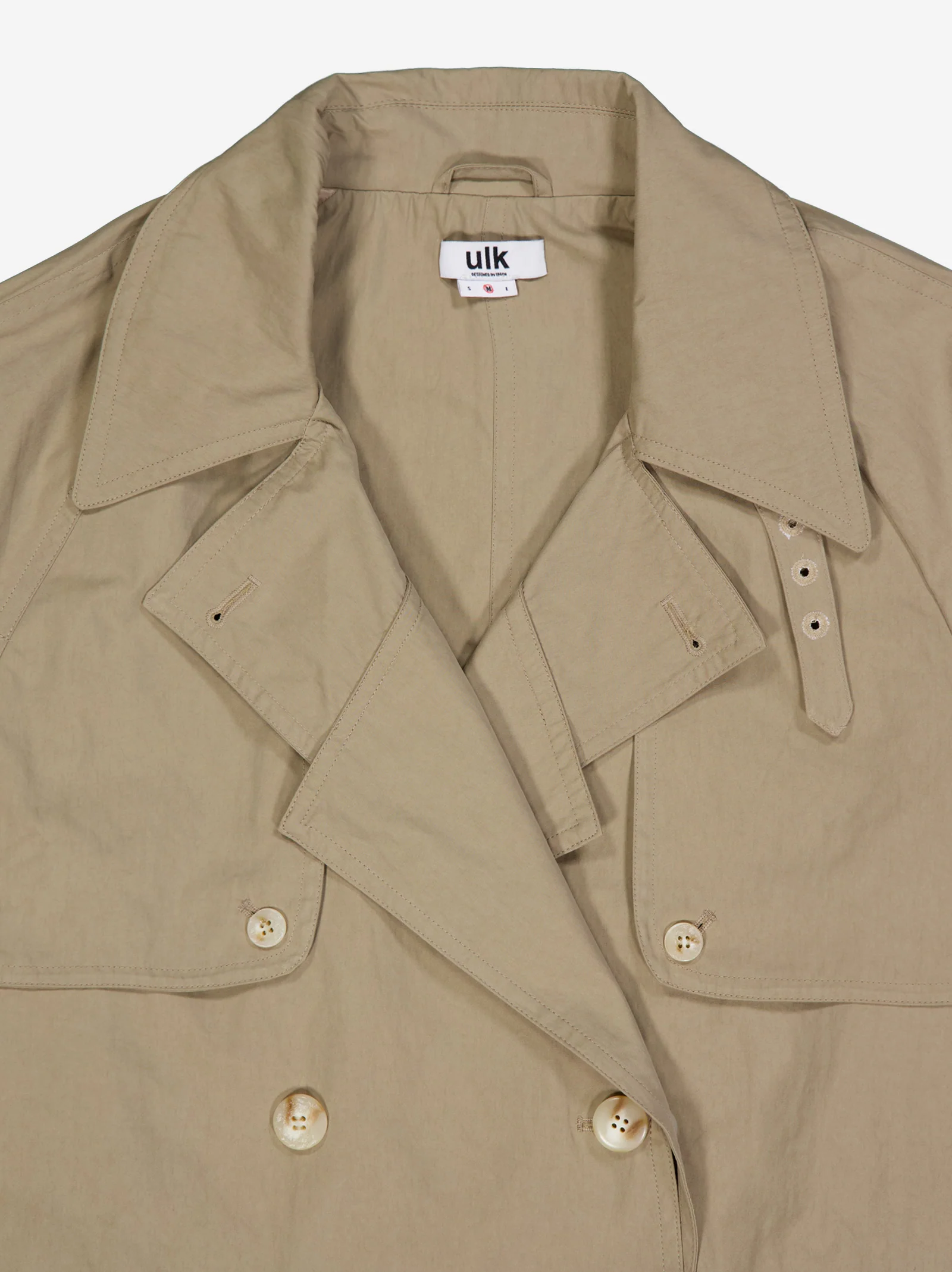 Gabardina cropped cruzada - Livia - Image 3
