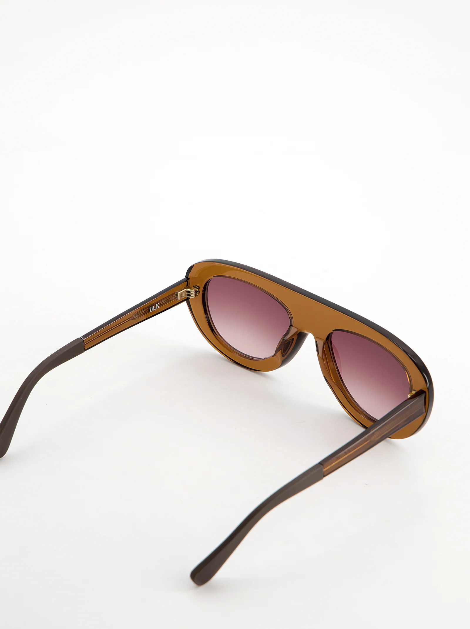 Gafas de sol ámbar con lente rosa degradada - Brera - Image 3