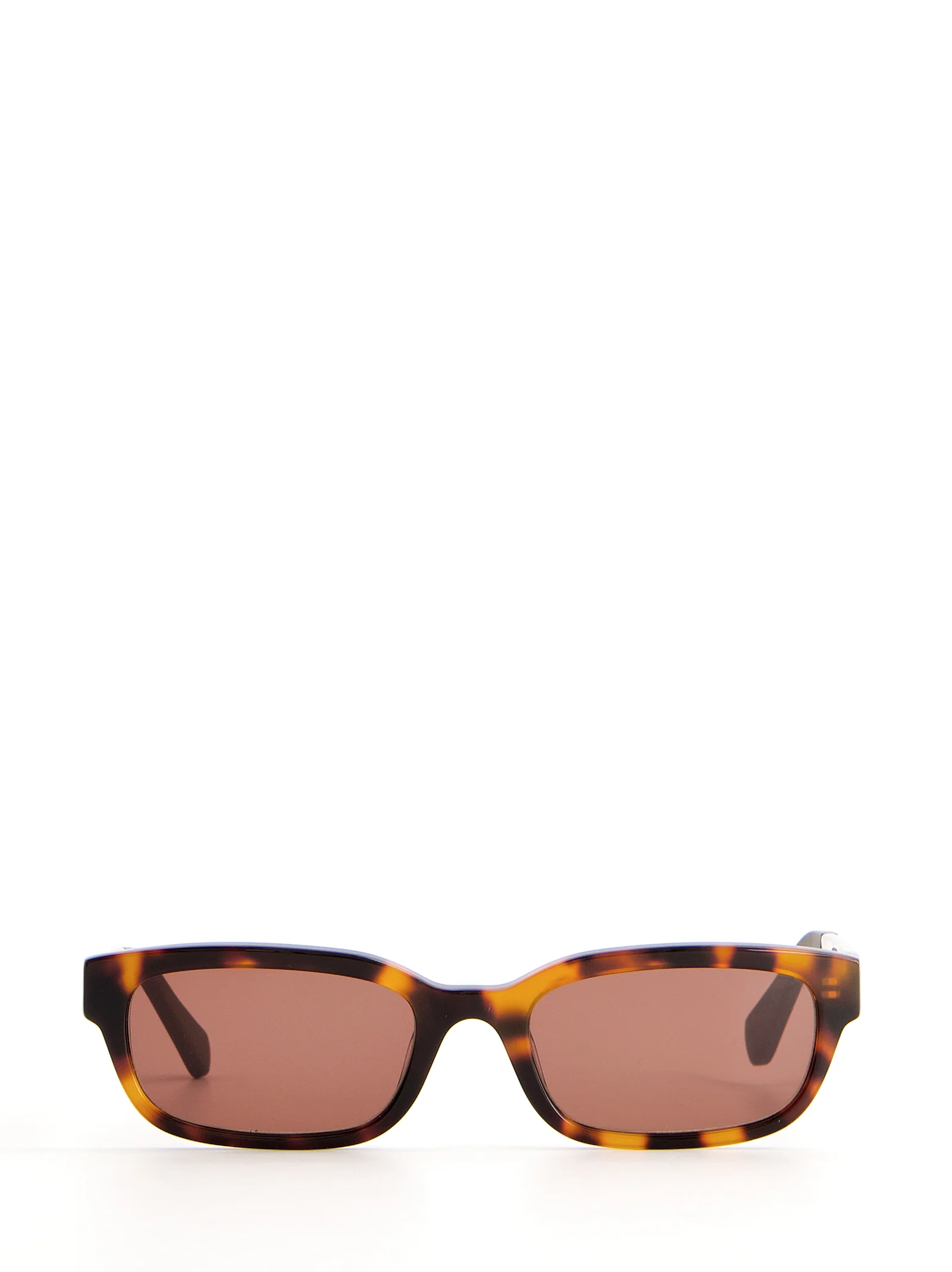Gafas de sol carey rectangulares con lente rosado - Saint