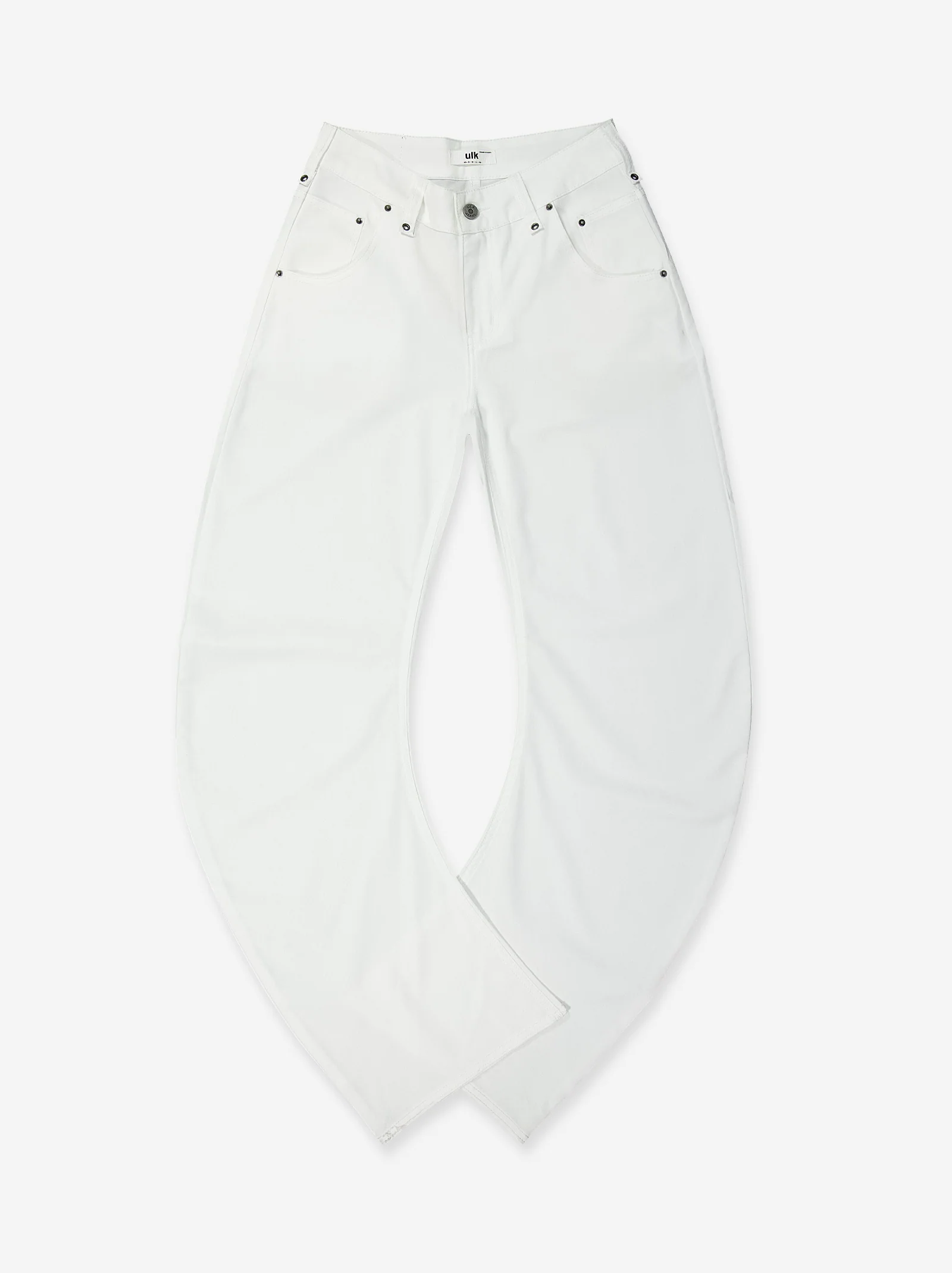 Jeans de pernera curva blanco - Jones - Image 2