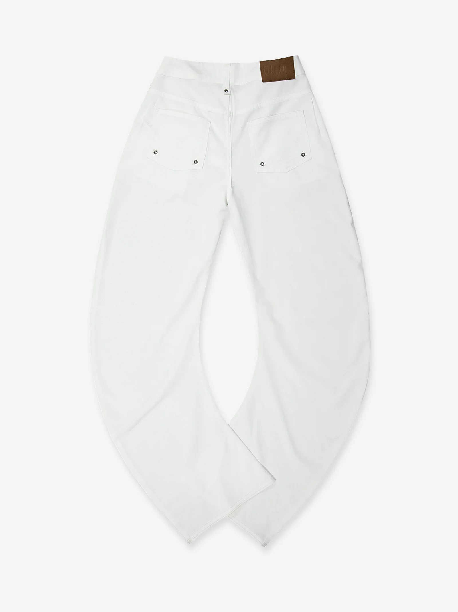 Jeans de pernera curva blanco - Jones - Image 3