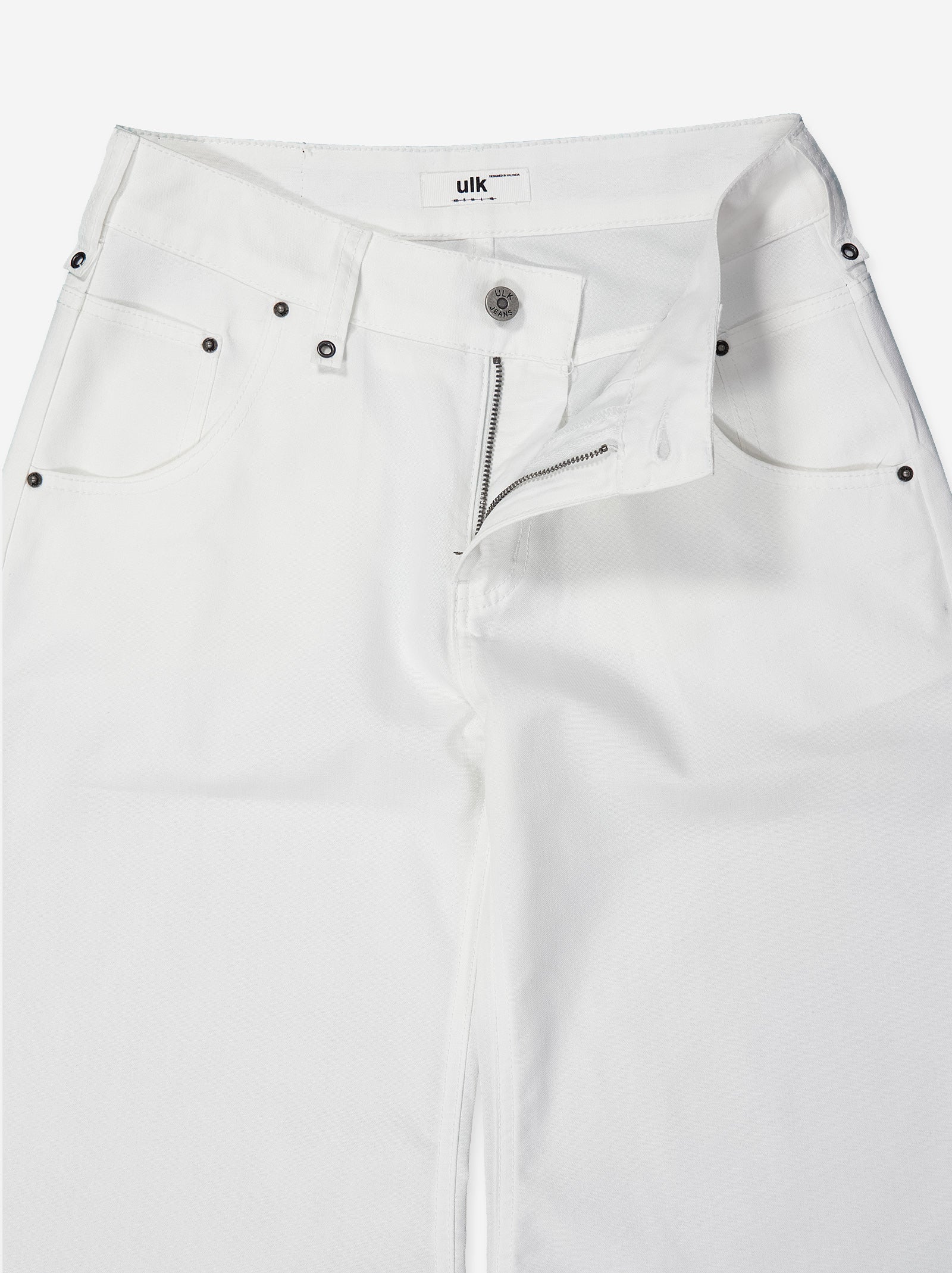 Jeans de pernera curva blanco - Jones - Image 4