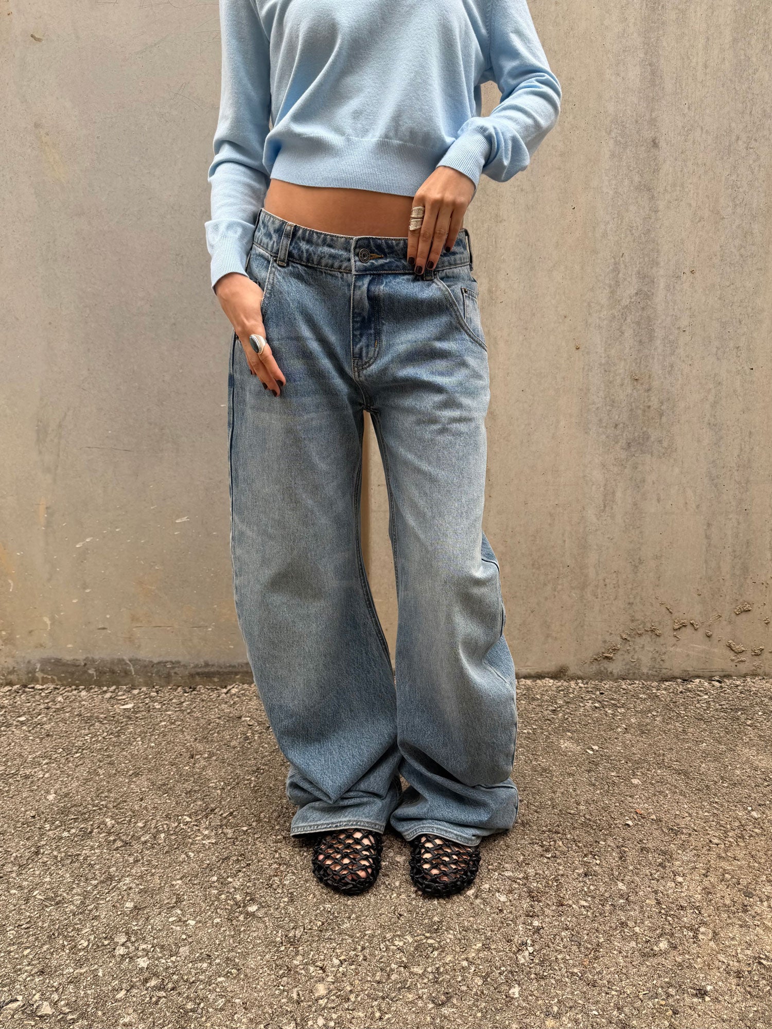 Jeans de pernera curva - Jones