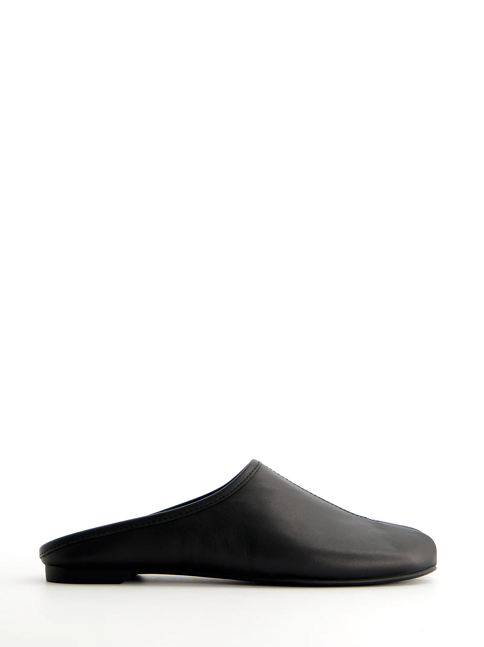 Mules tabi en piel negra - Casablanca