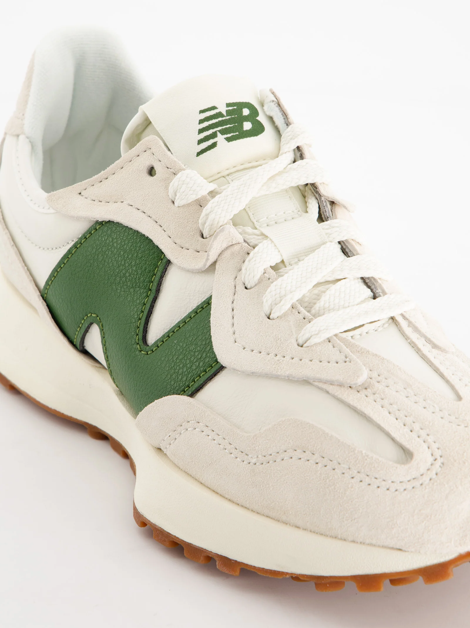 New Balance 327 - Zapatillas deportivas blancas de ante - Image 4
