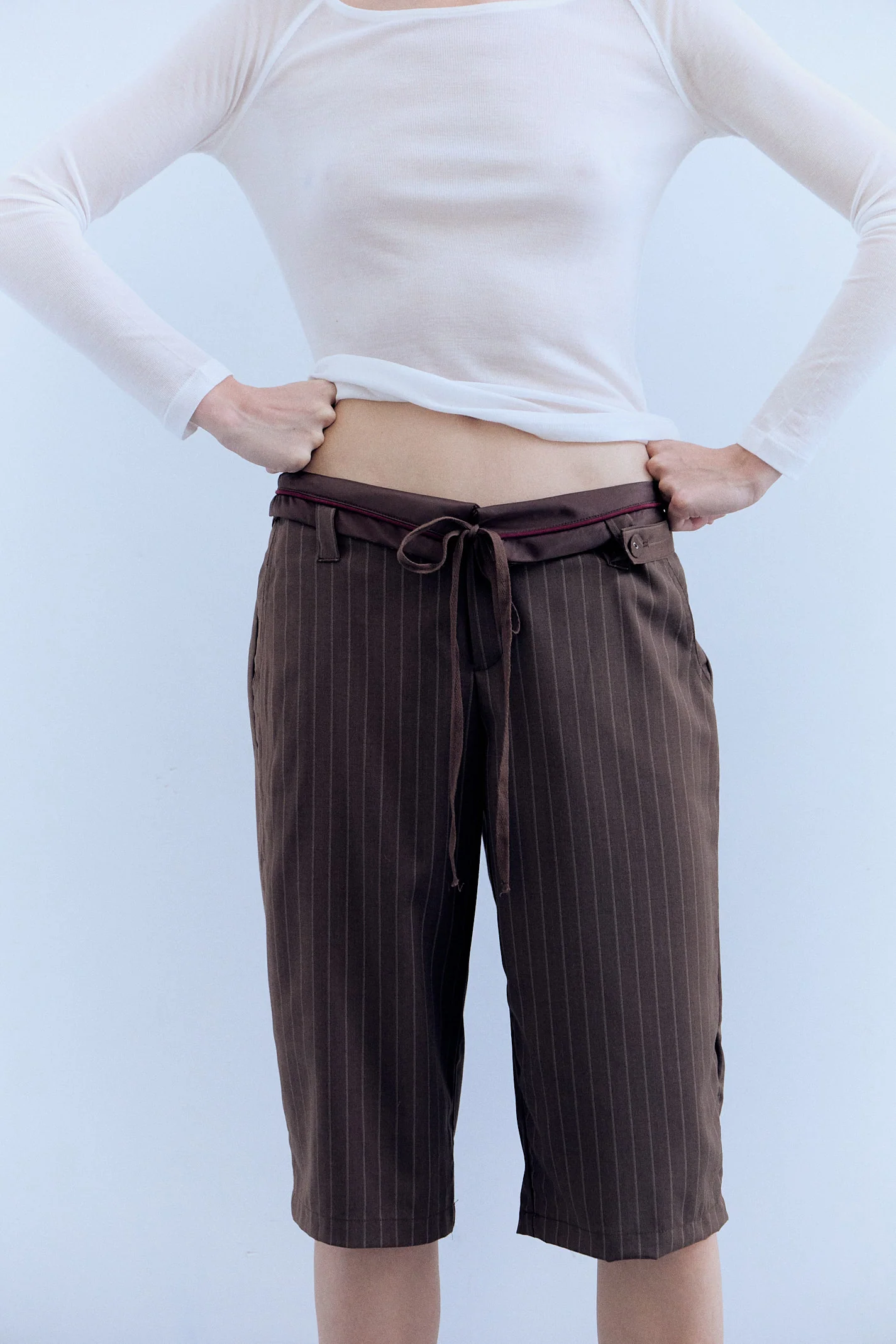 Bermudas de raya diplomática con tira lateral - Iria