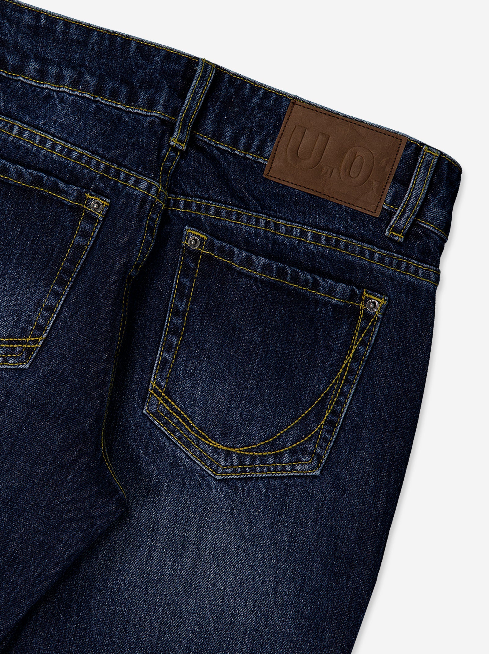 Pantalón denim oscuro efecto lavado - Aya - Image 4