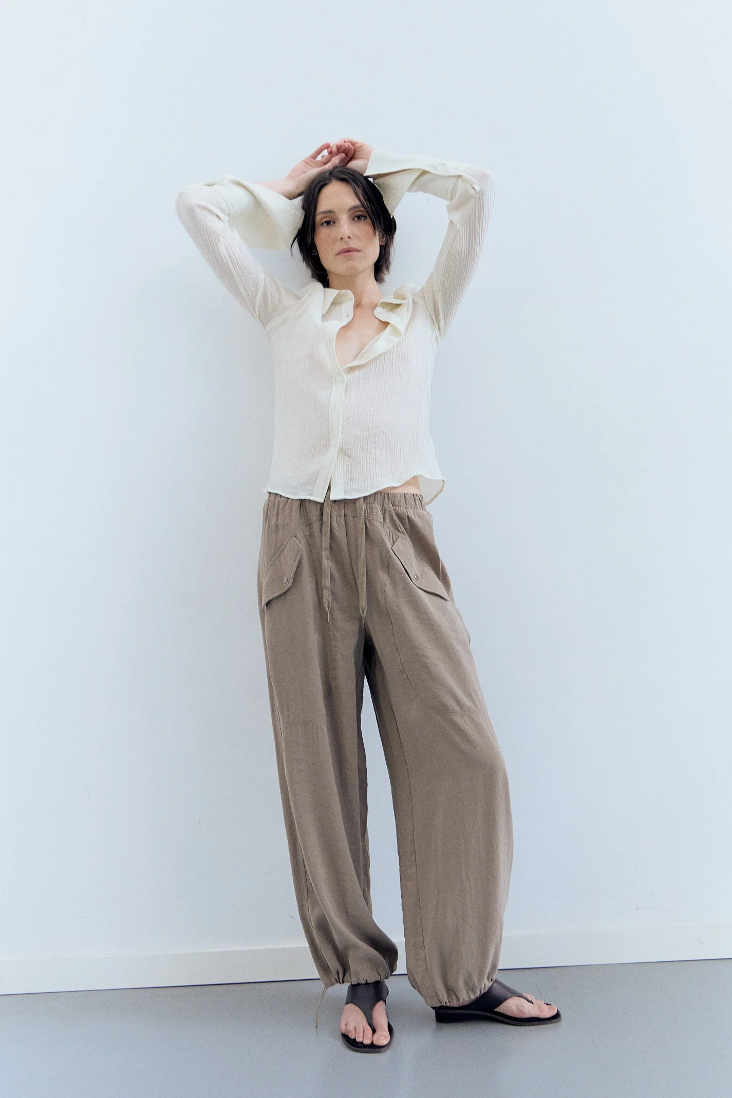 Pantalón fluido con cordón - Eve