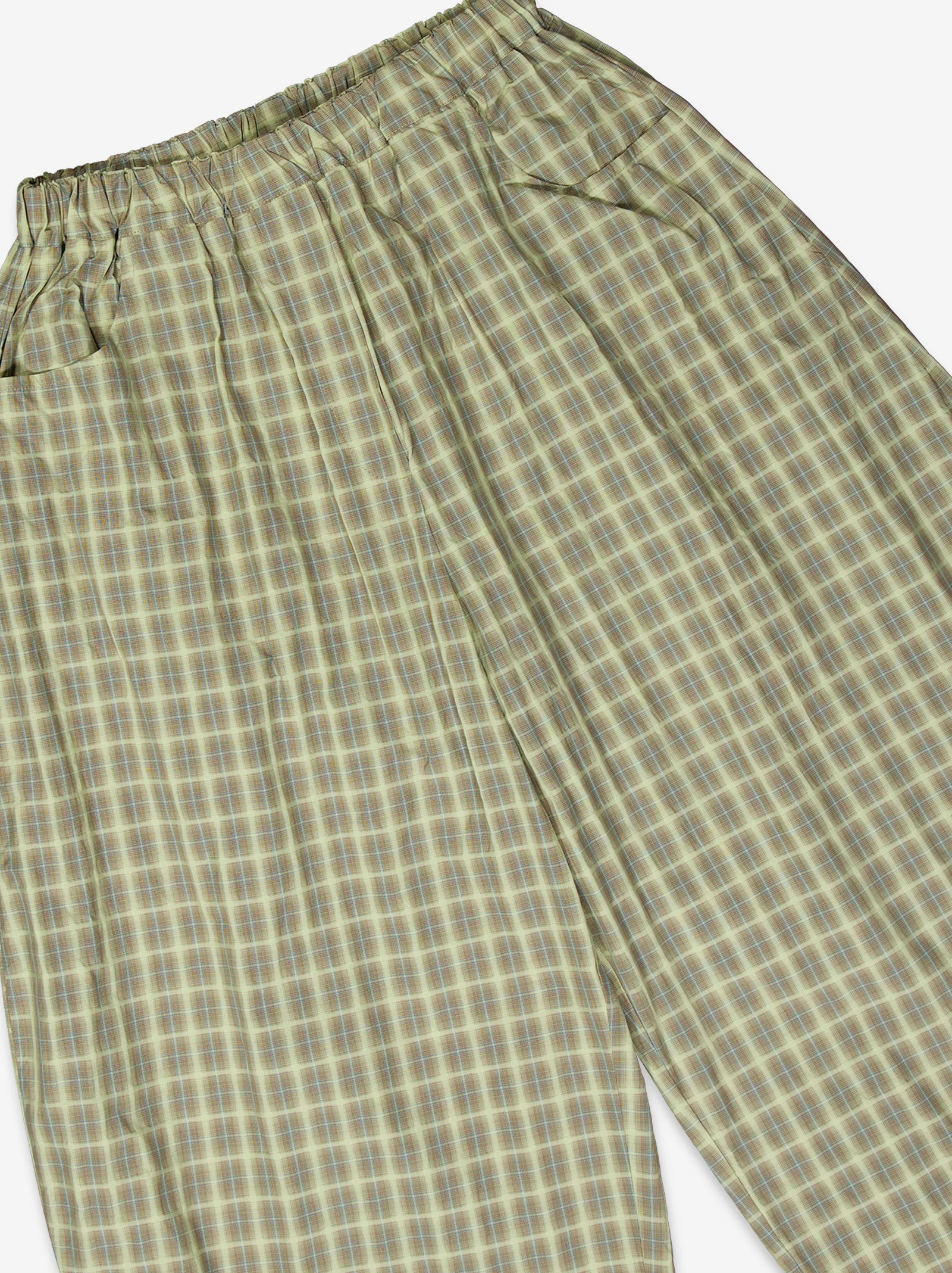 Pantalones barrel tartán con cintura elástica - Picnic - Image 6