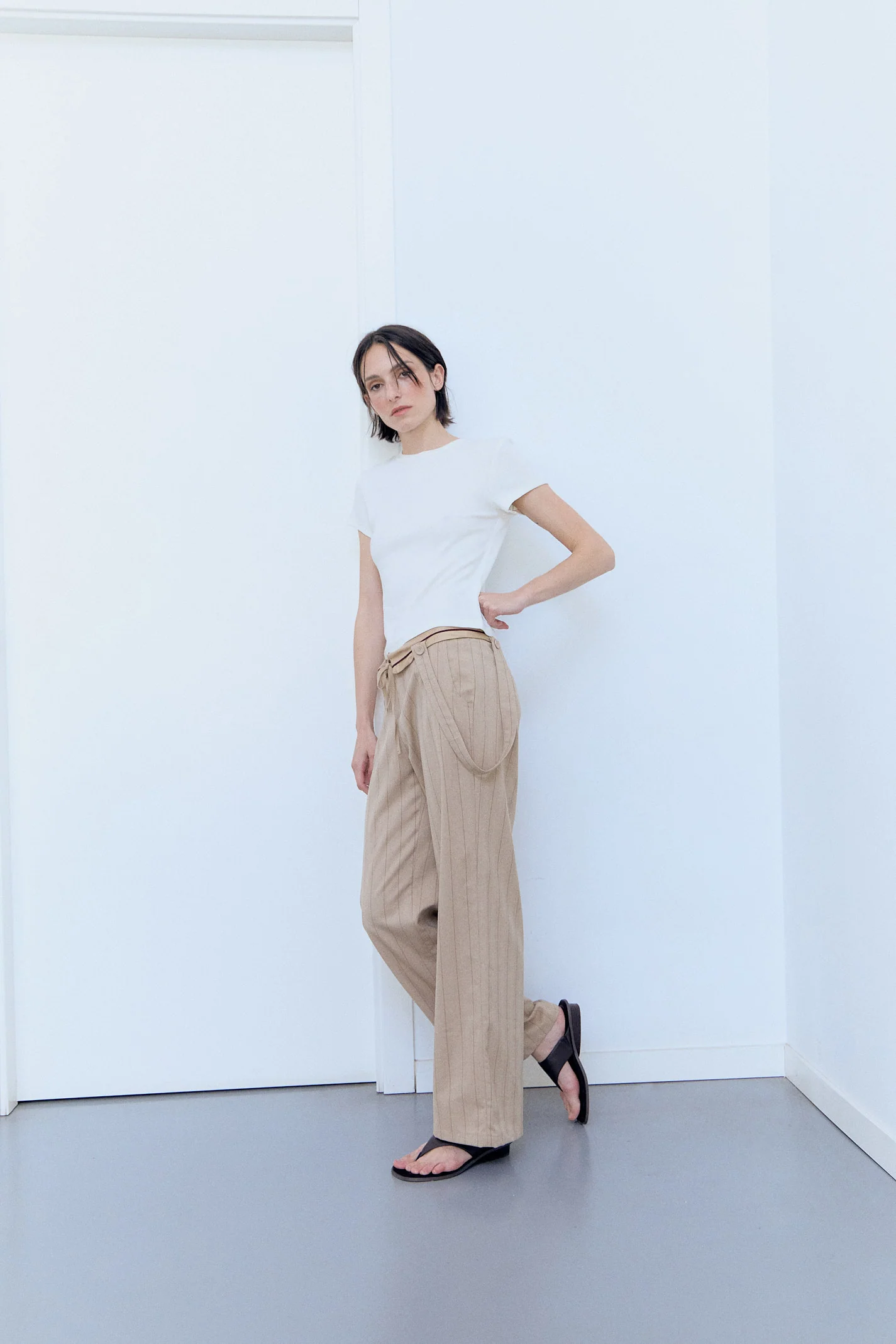 Pantalones raya diplomática oversize - Yara