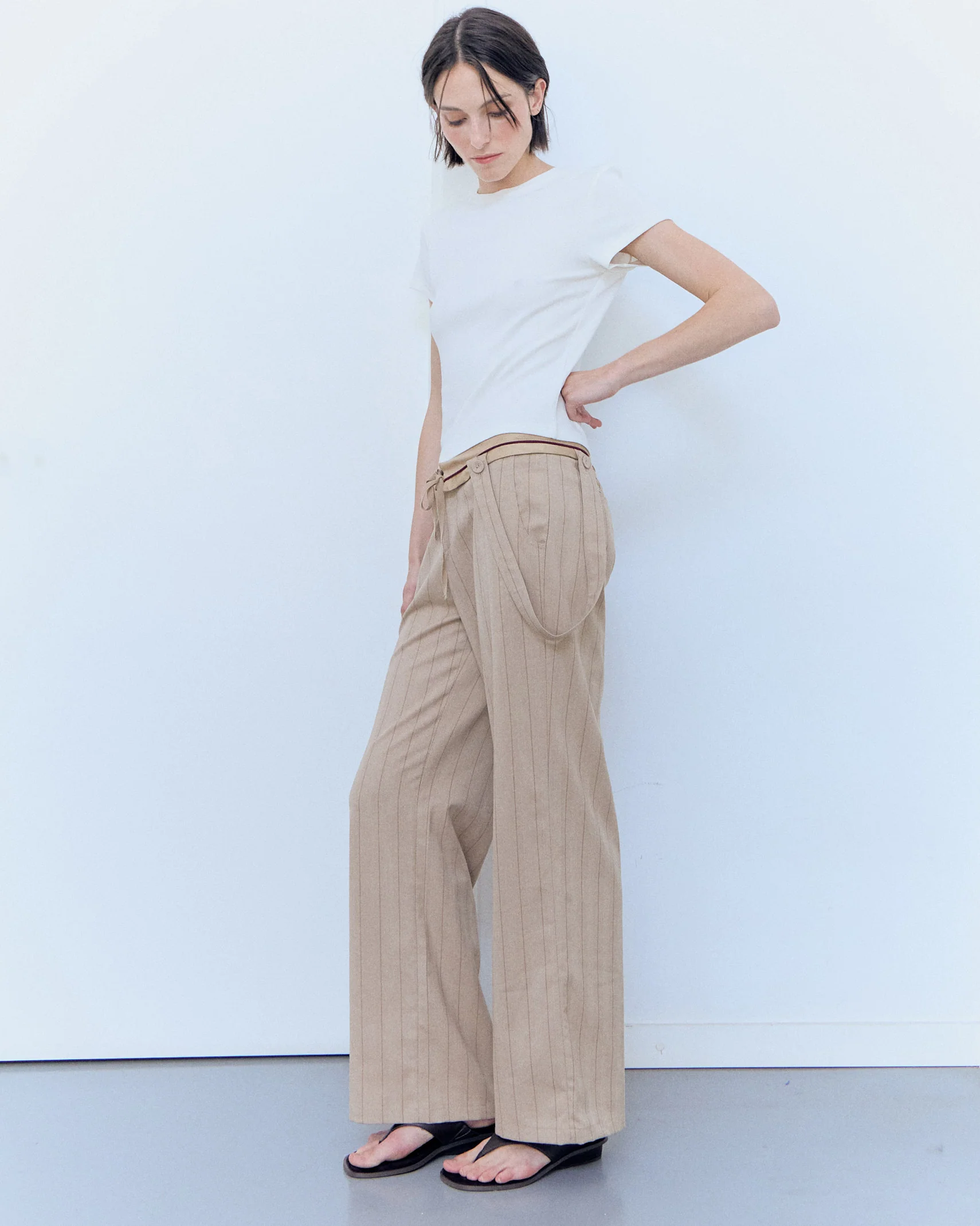 Pantalones raya diplomática oversize - Yara - Image 3