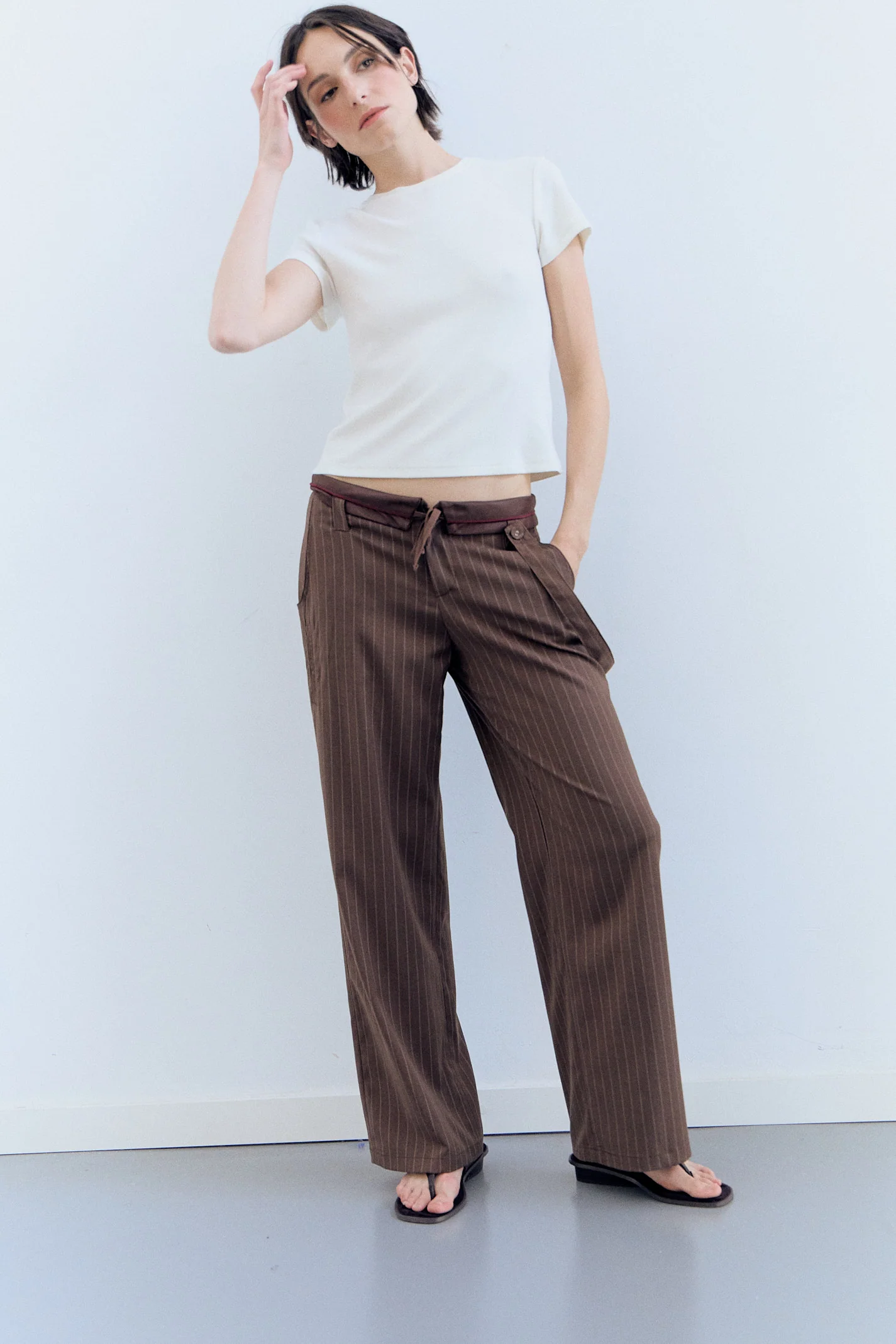 Pantalones raya diplomática oversize - Yara