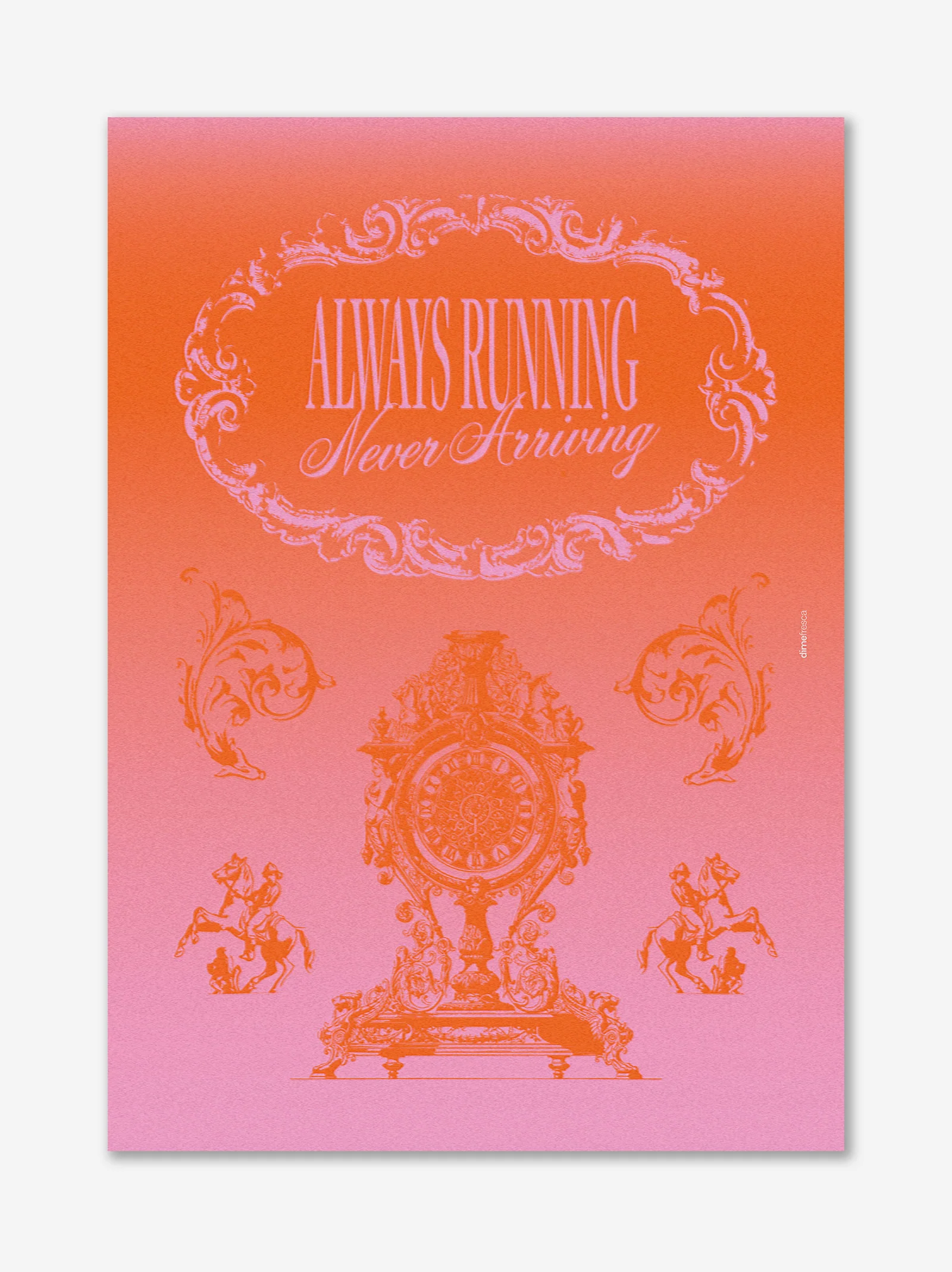 Póster Running - Dime Fresca x ULK Workshop