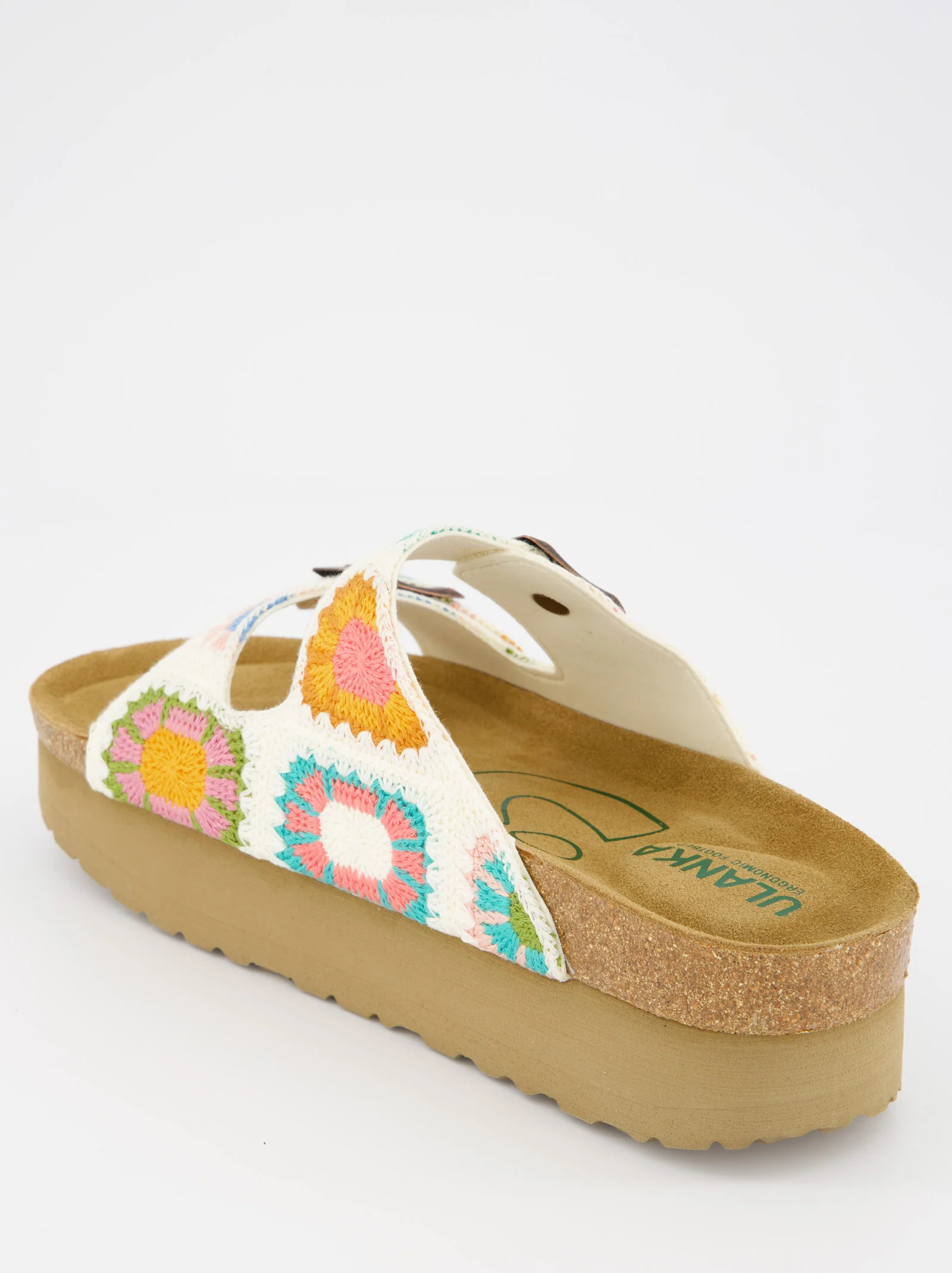 Sandalia de crochet con plataforma - Berry - Image 5