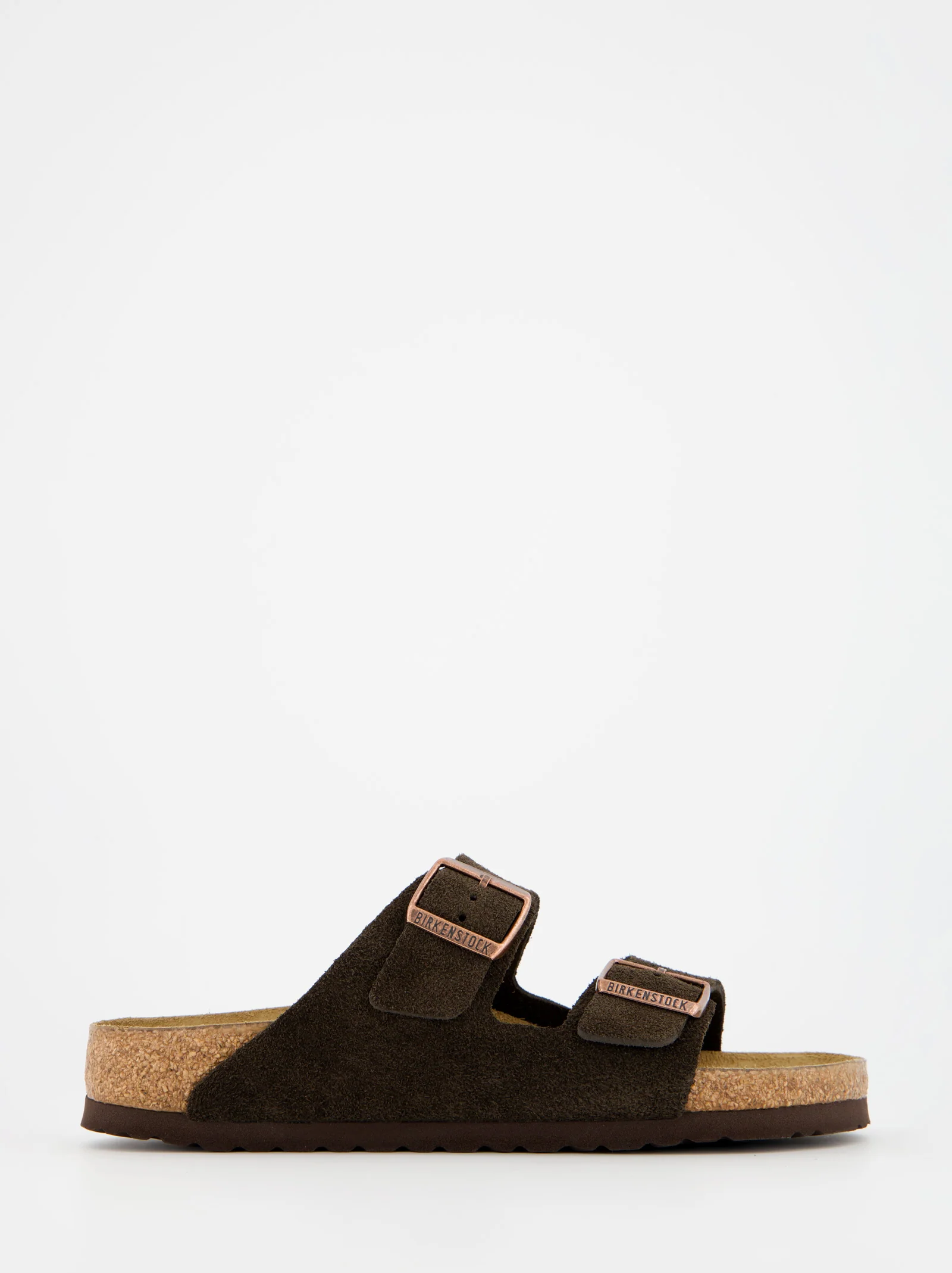 Sandalias bio de ante Birkenstock Arizona con plantilla blanda