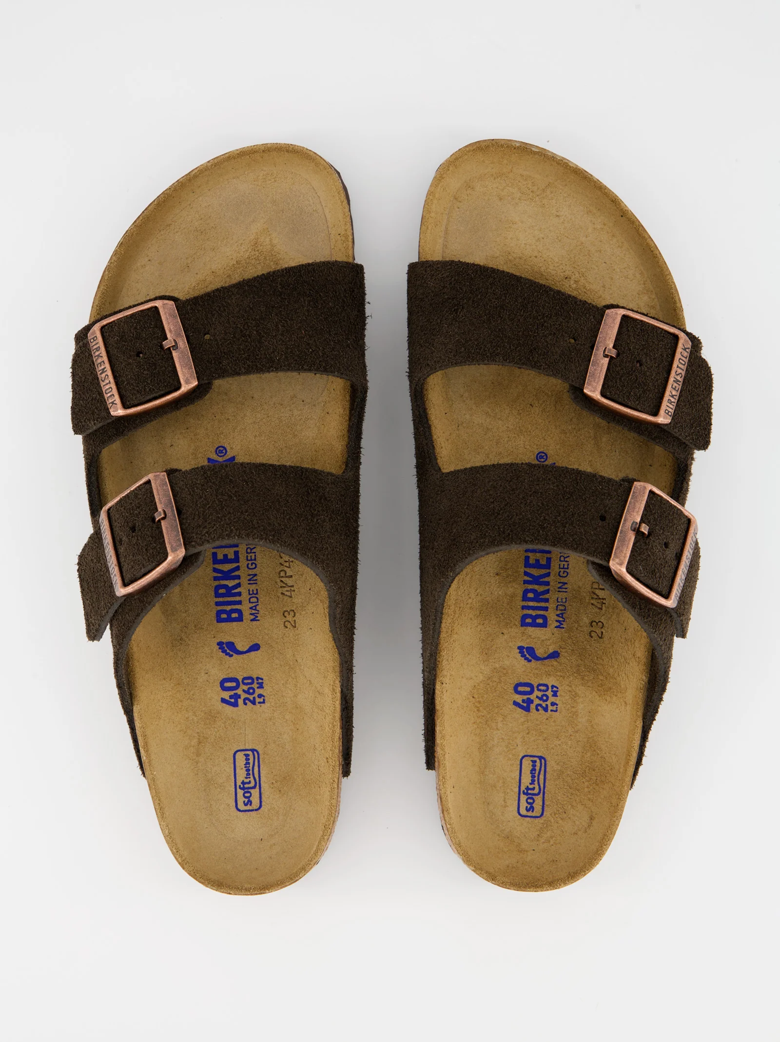 Sandalias bio de ante Birkenstock Arizona con plantilla blanda - Image 4