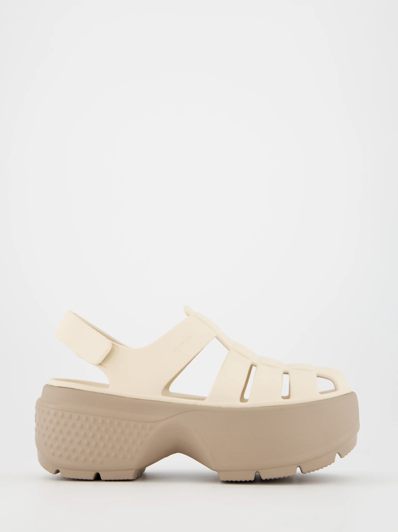 Sandalias cangrejeras de goma con plataforma Crocs