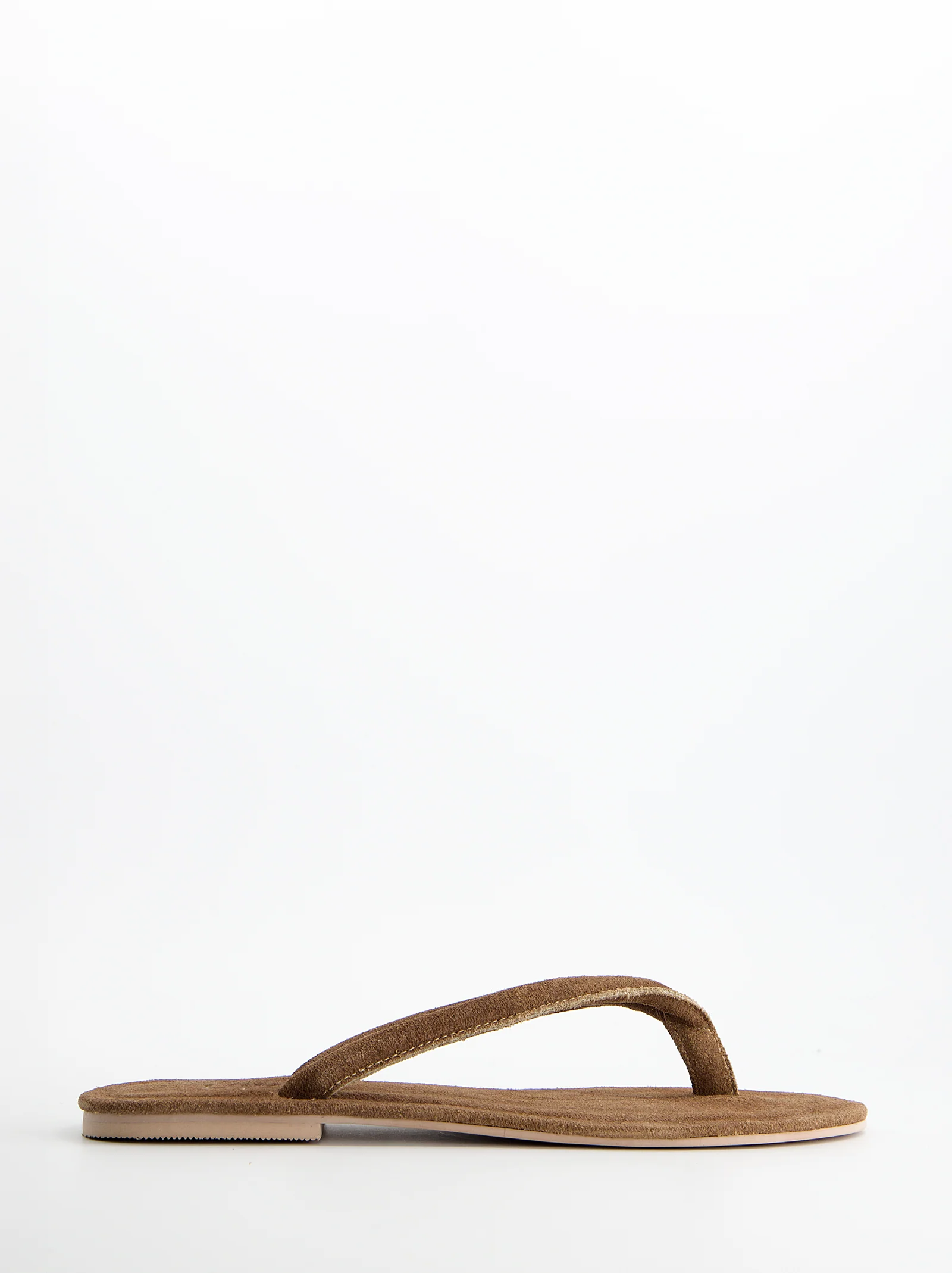 Sandalias de dedo en ante - Nude - Image 4