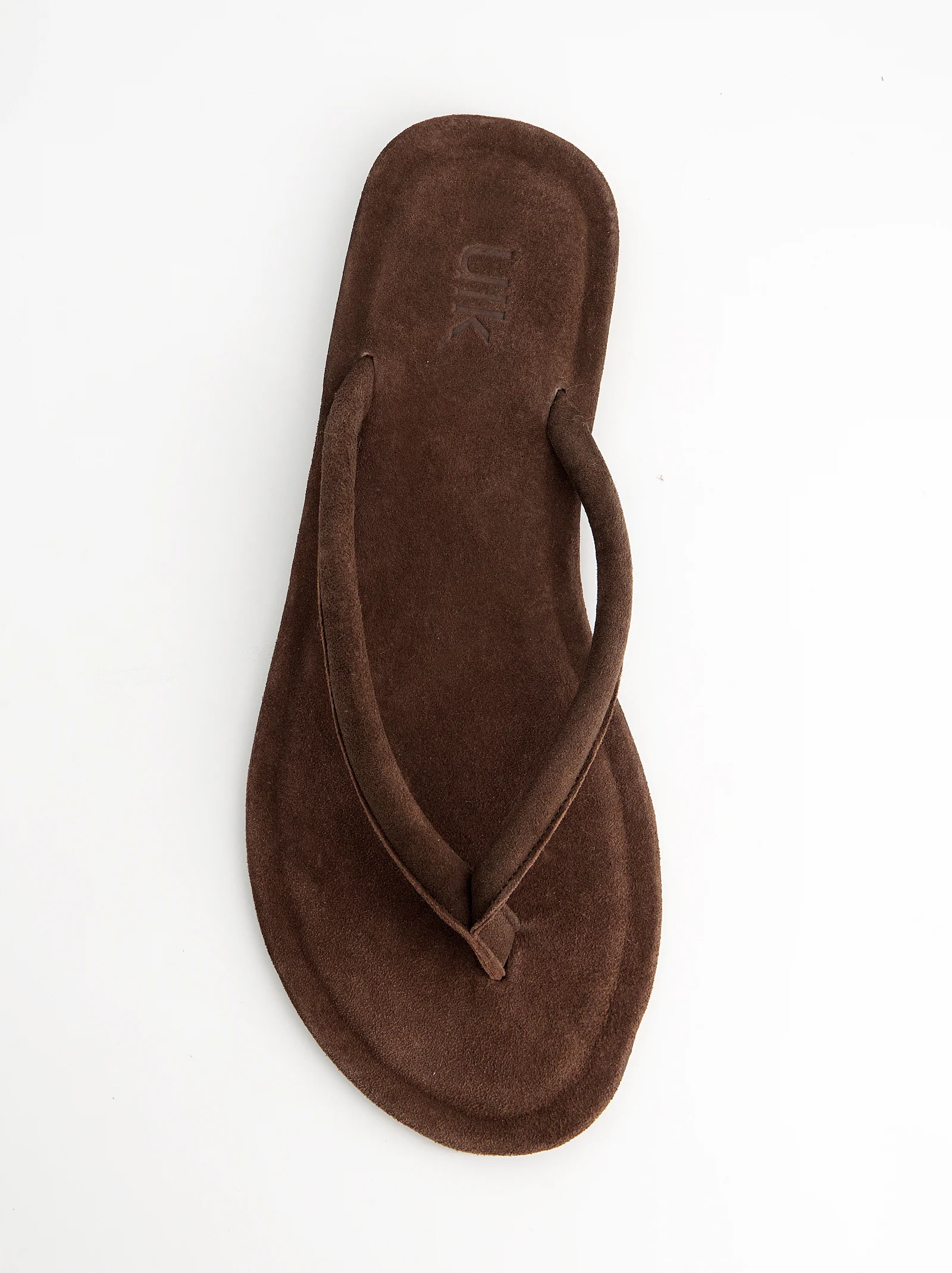 Sandalias de dedo en ante - Nude