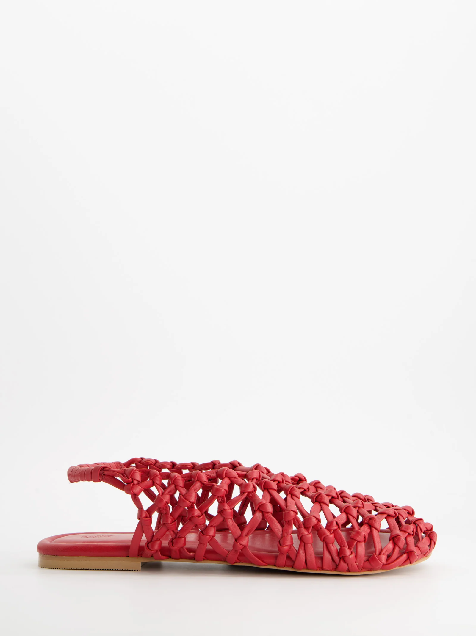 Sandalias de piel trenzada rojas - Thunder - Image 4